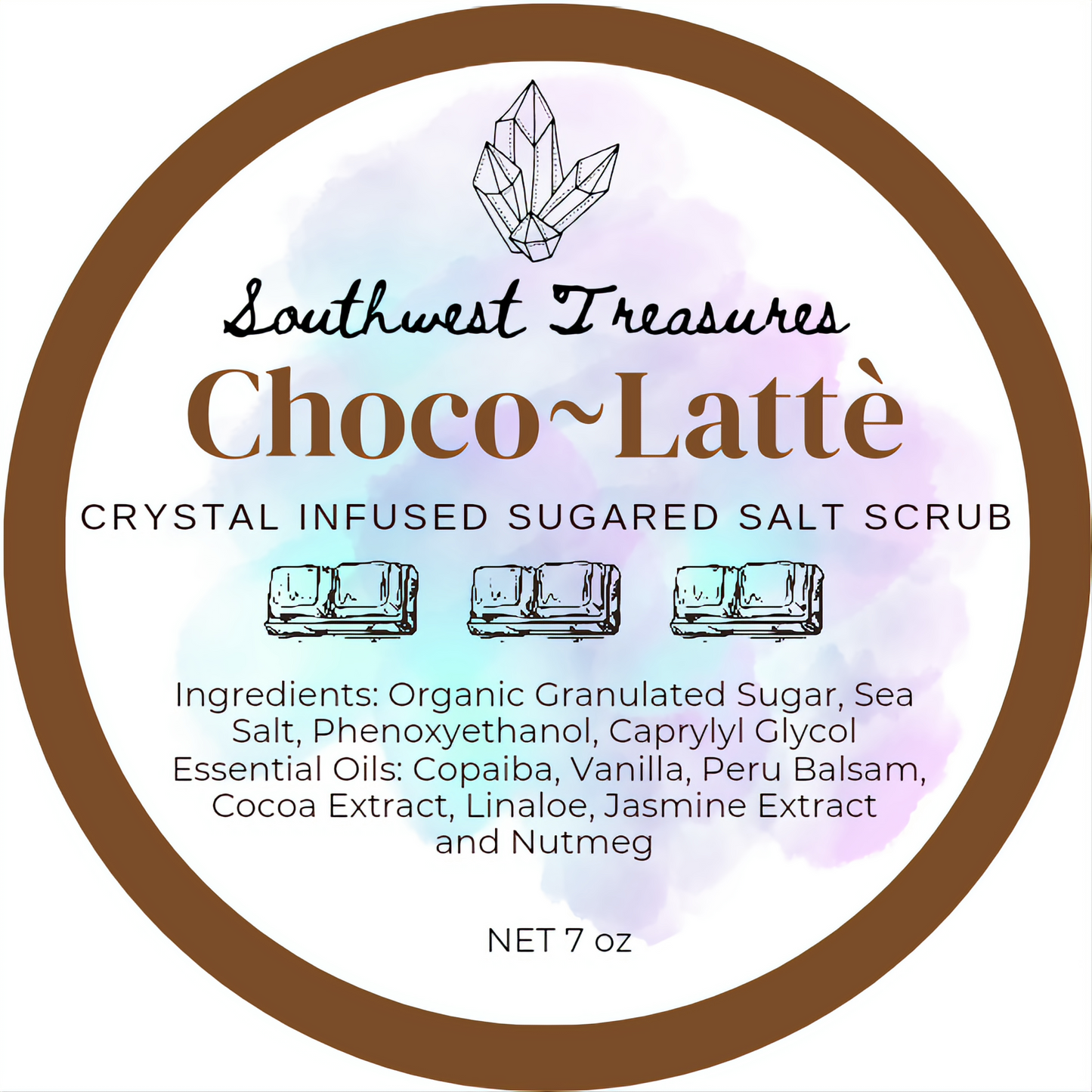 Choco~Latté - Crystal Infused Sugared Salt Scrub