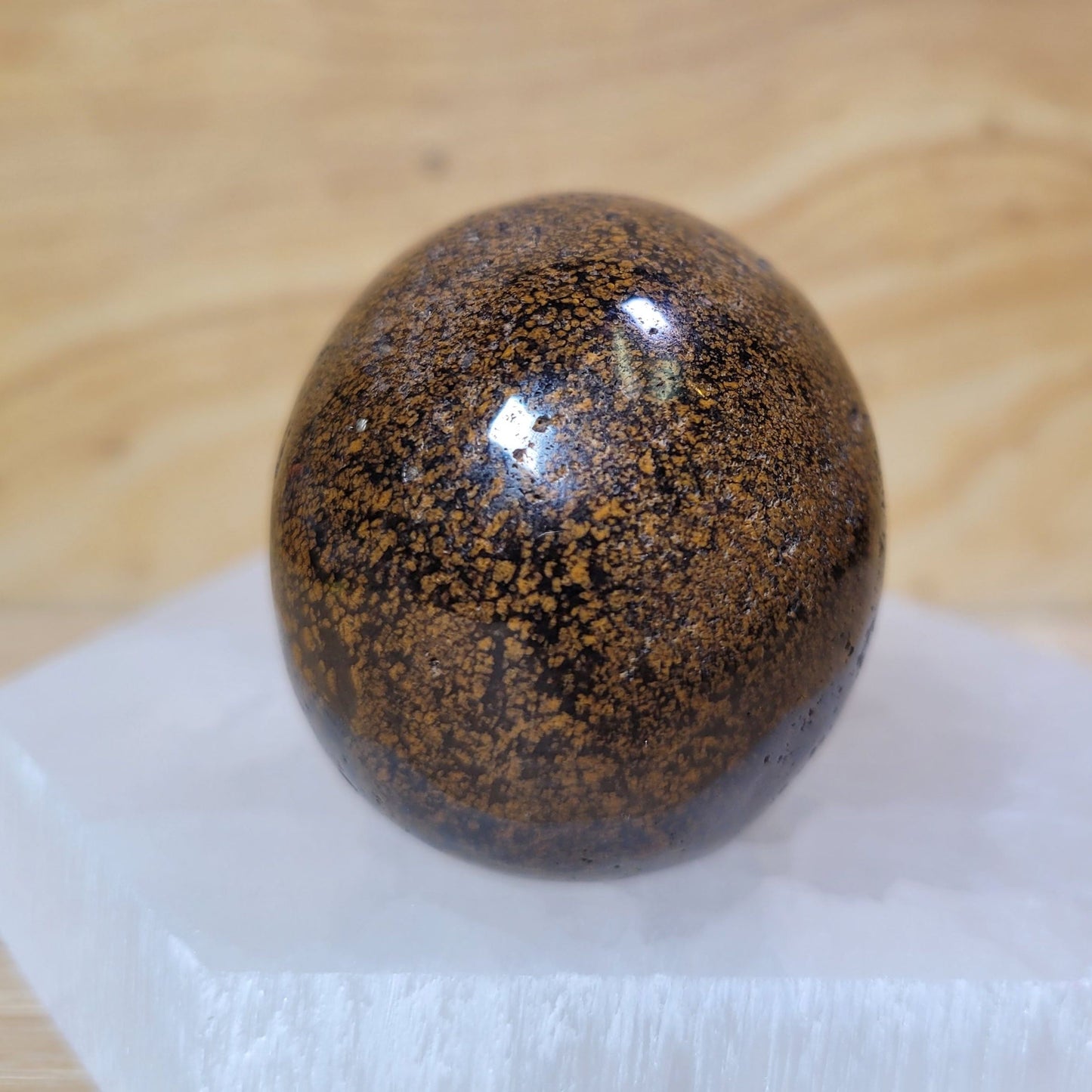 Brown Snowflake Obsidian 2" Skull