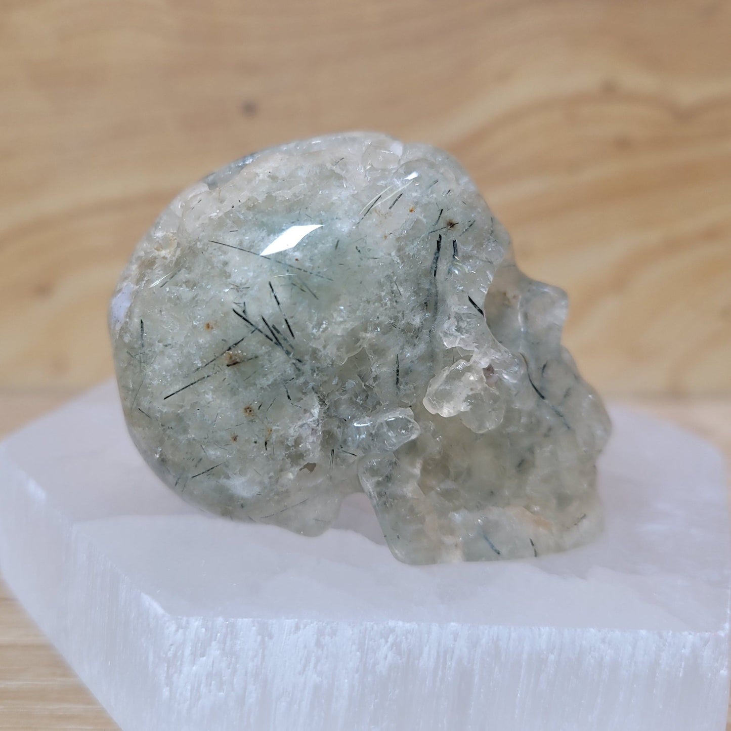 Prehnite 2" Skull