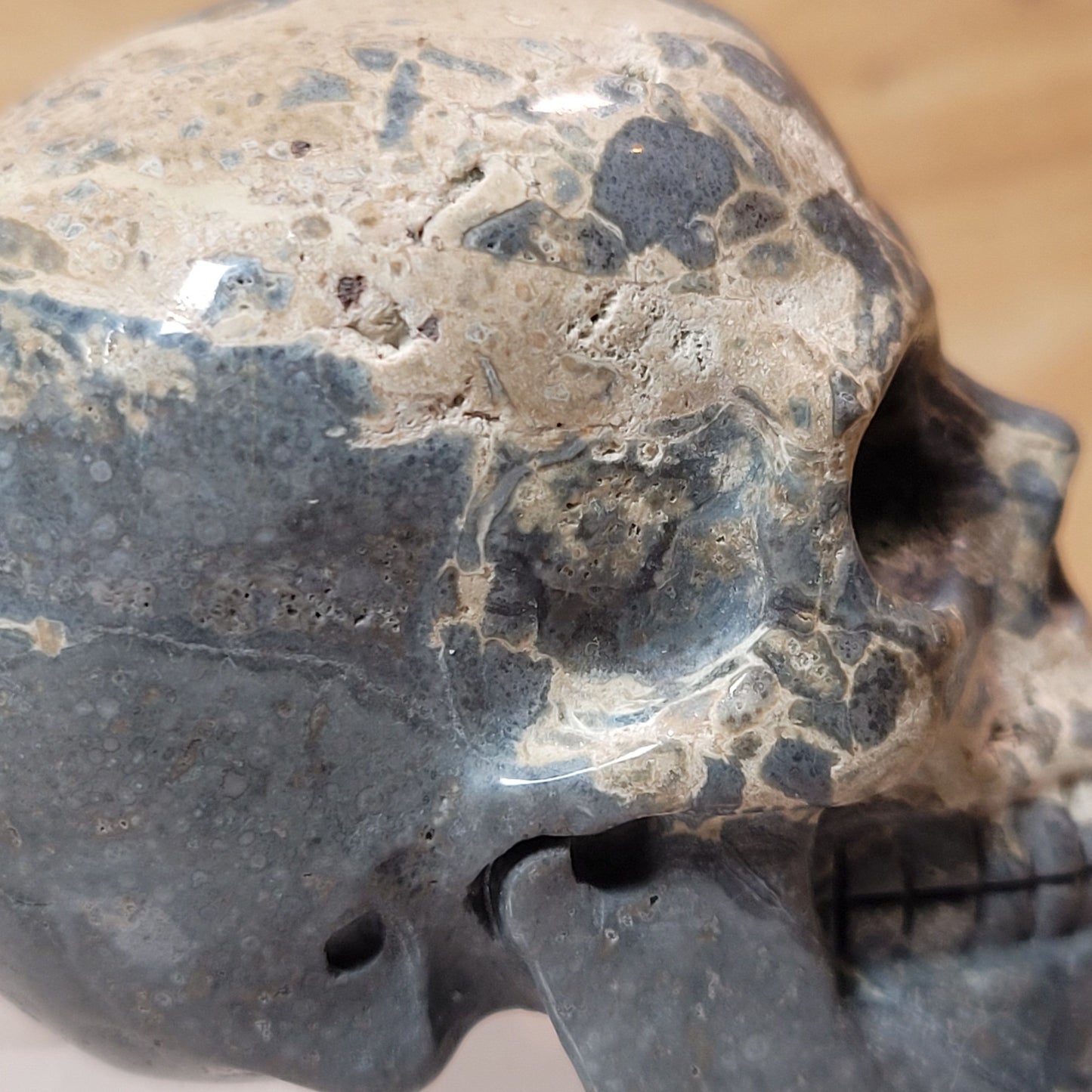 Camouflage Jasper 2" Skull