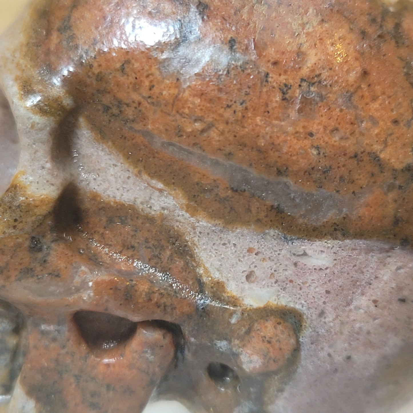 Leopard Skin Jasper 2" Skull