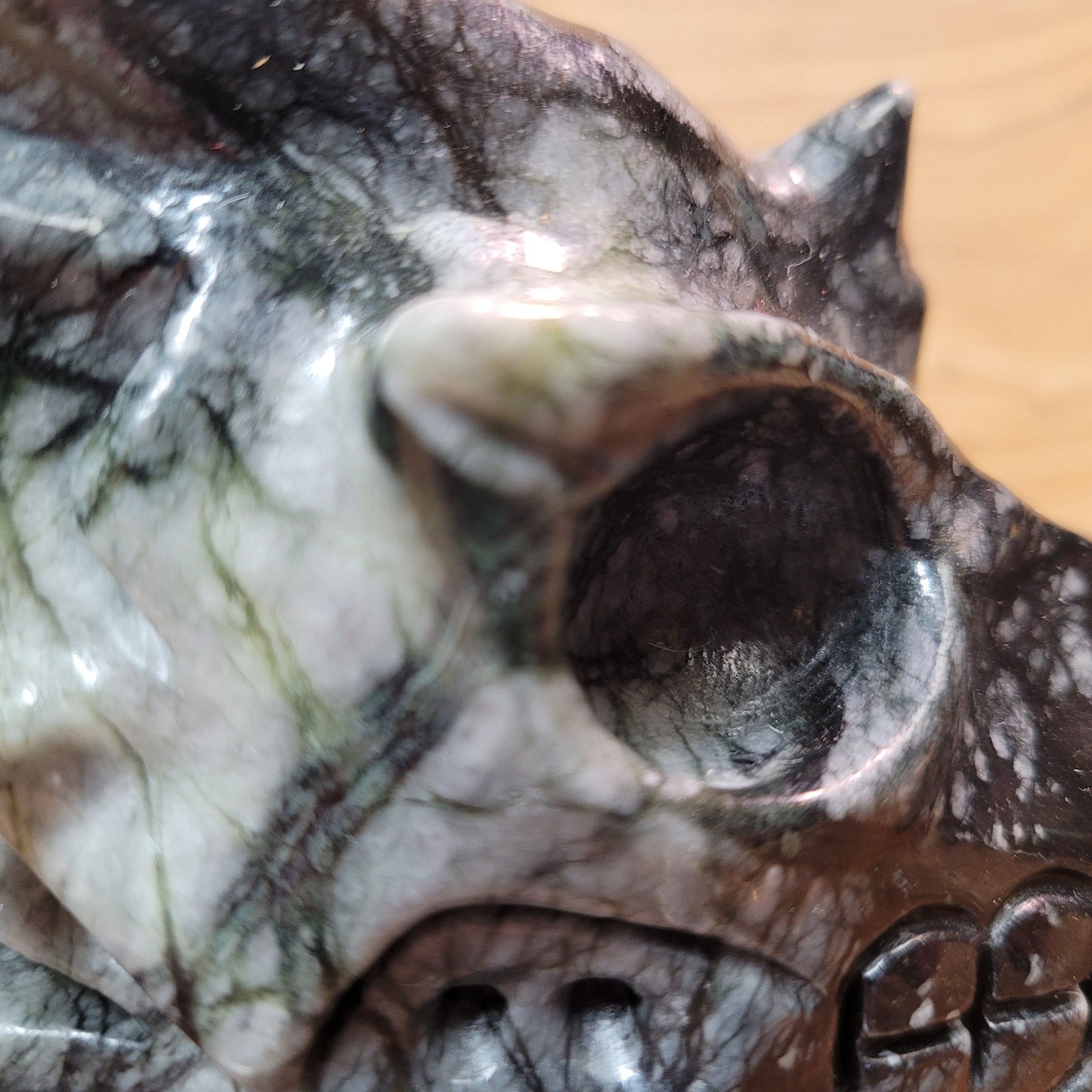 Picasso Jasper 5" Dragon Skull