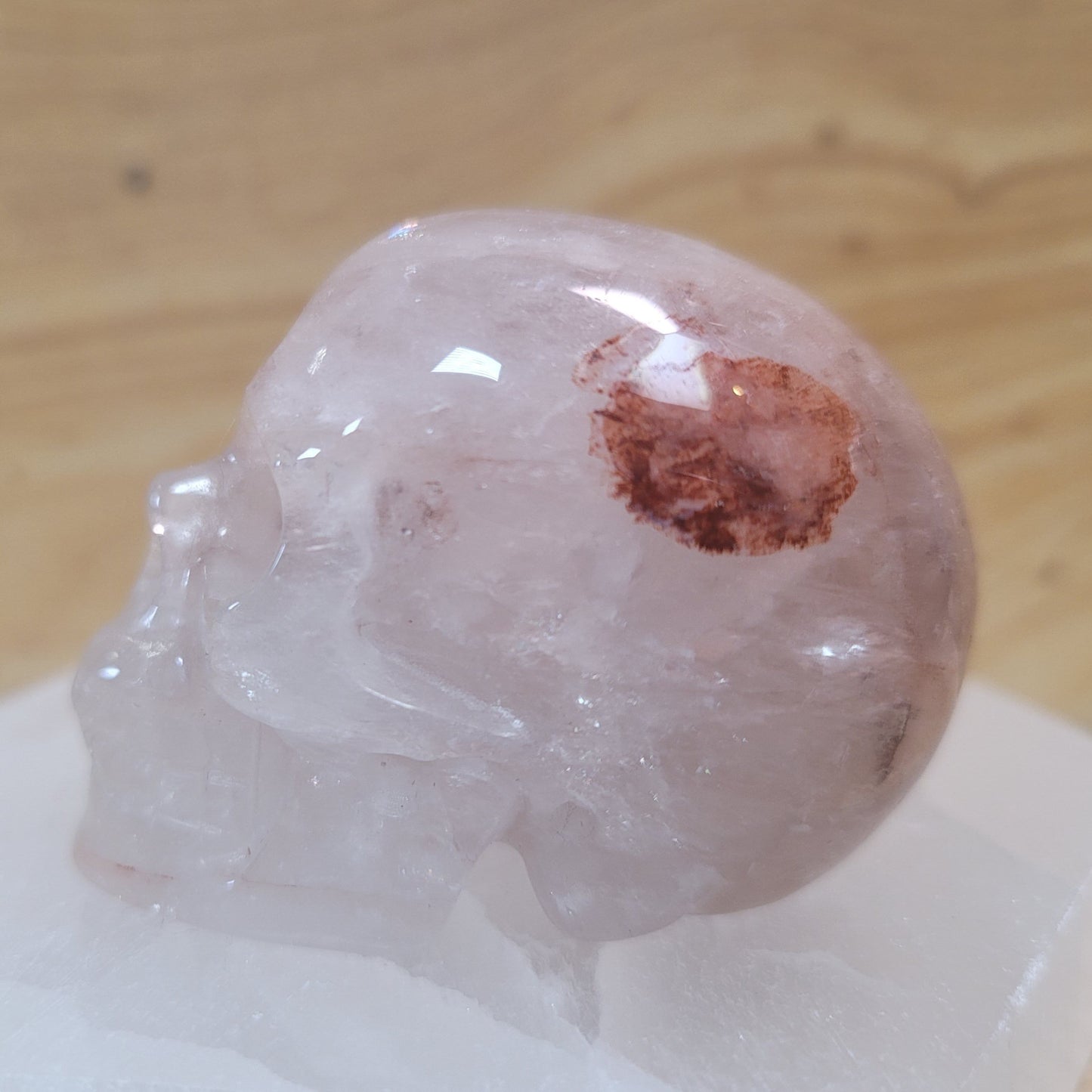 Hematoid Quartz 2" Skull