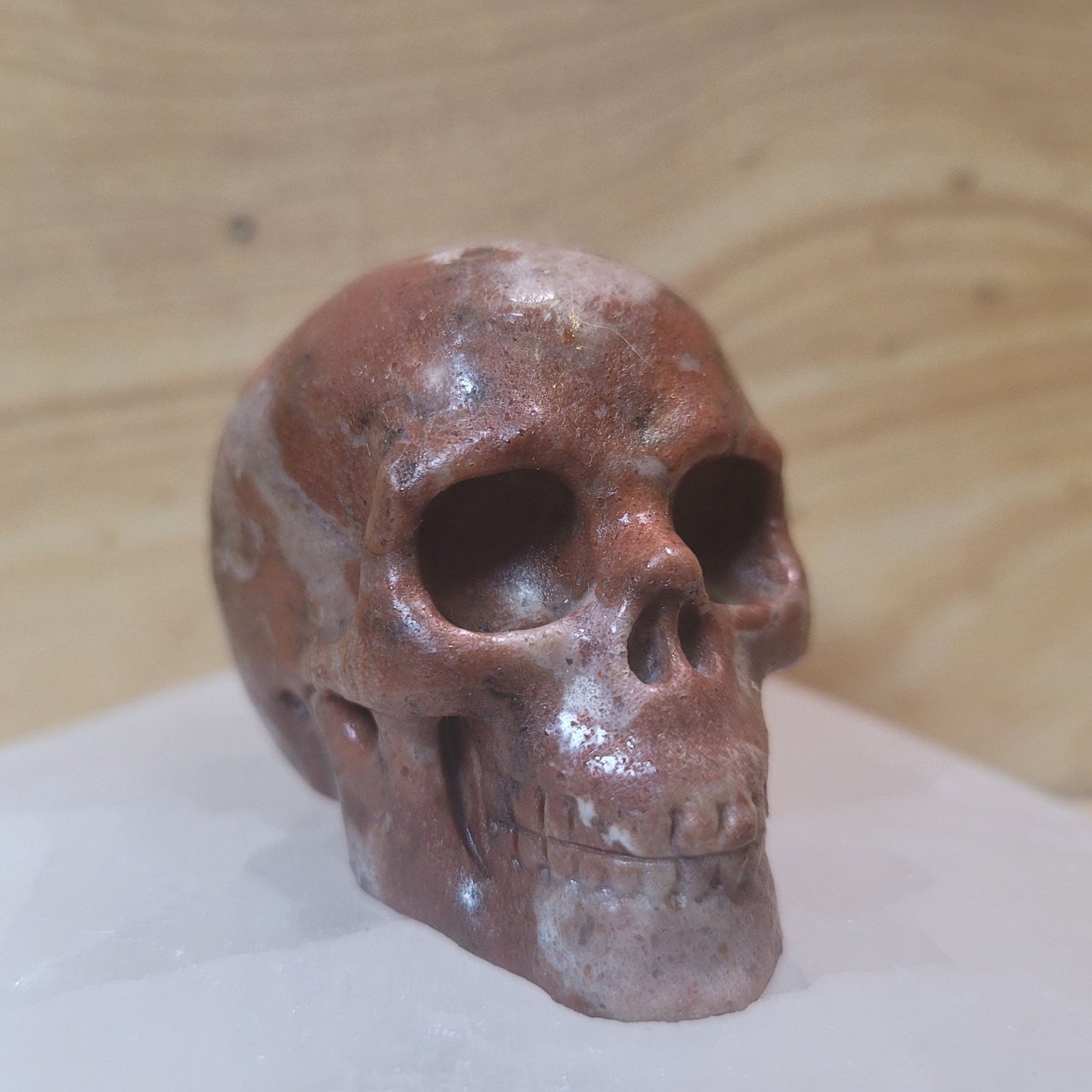 Leopard Skin Jasper 2" Skull