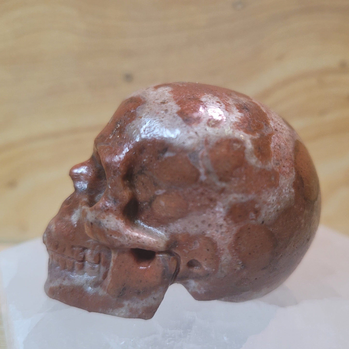 Leopard Skin Jasper 2" Skull