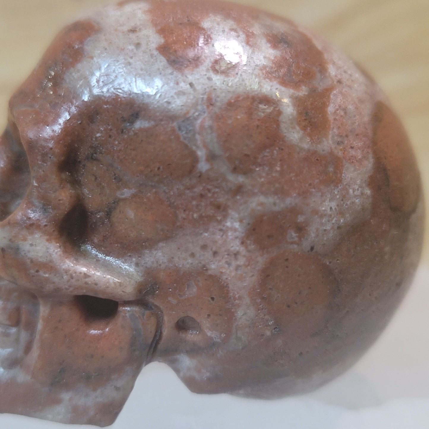 Leopard Skin Jasper 2" Skull