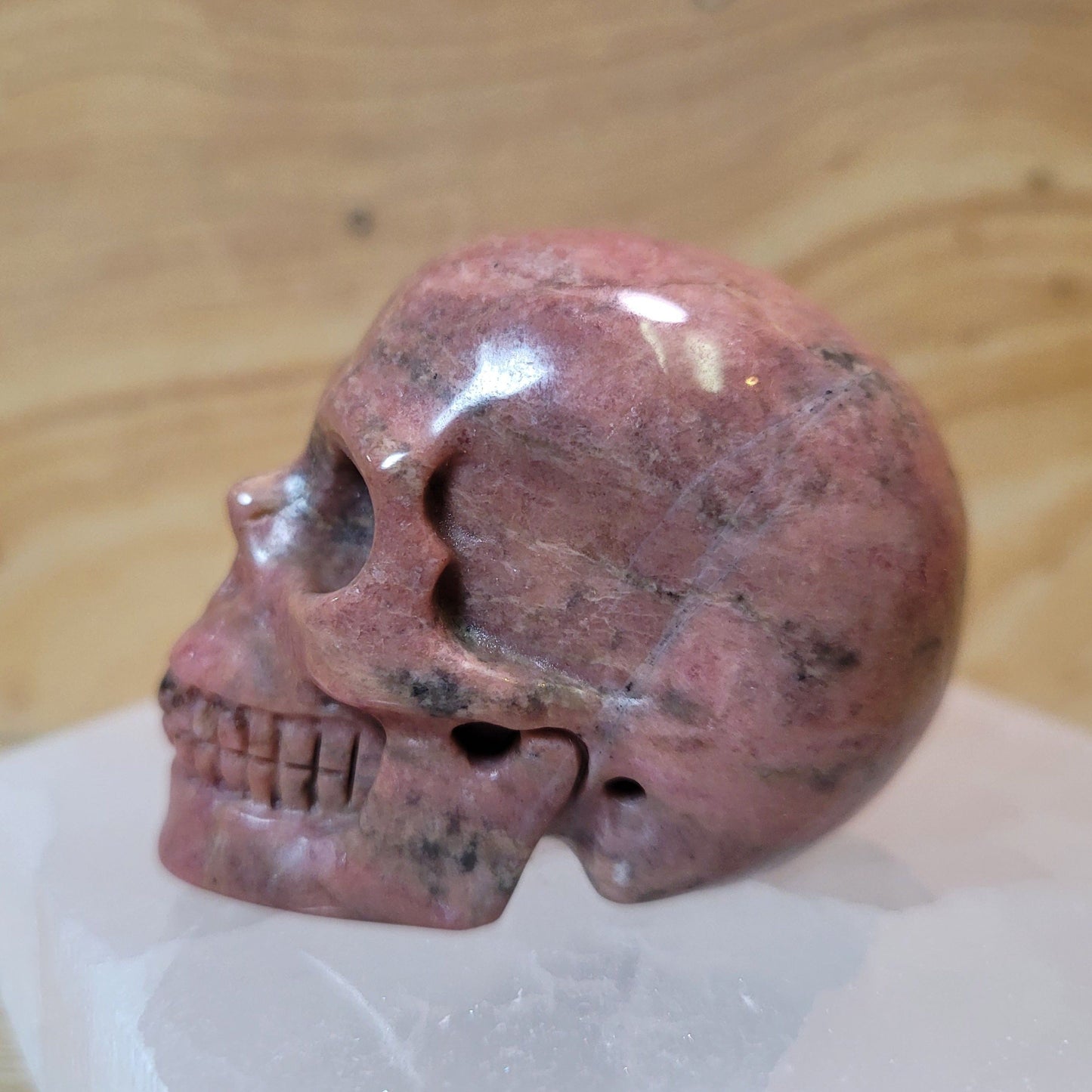 Rhodonite 2" Skull