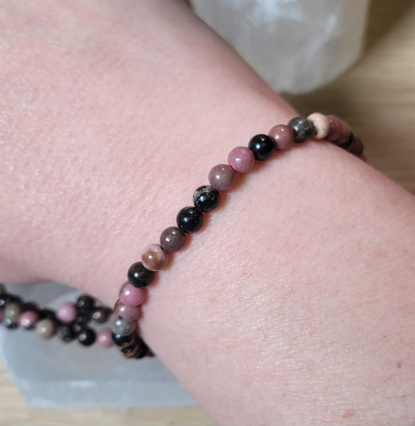 Rhodonite Bracelet - 4mm