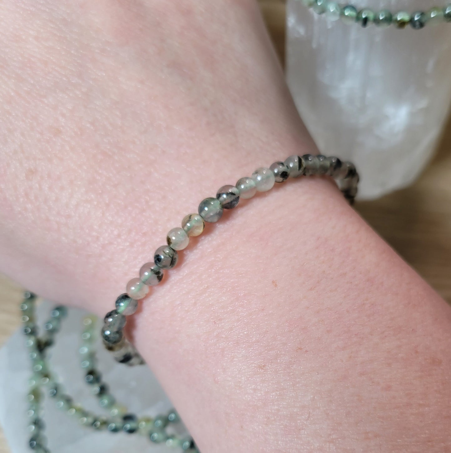 Prehnite Bracelet - 4mm