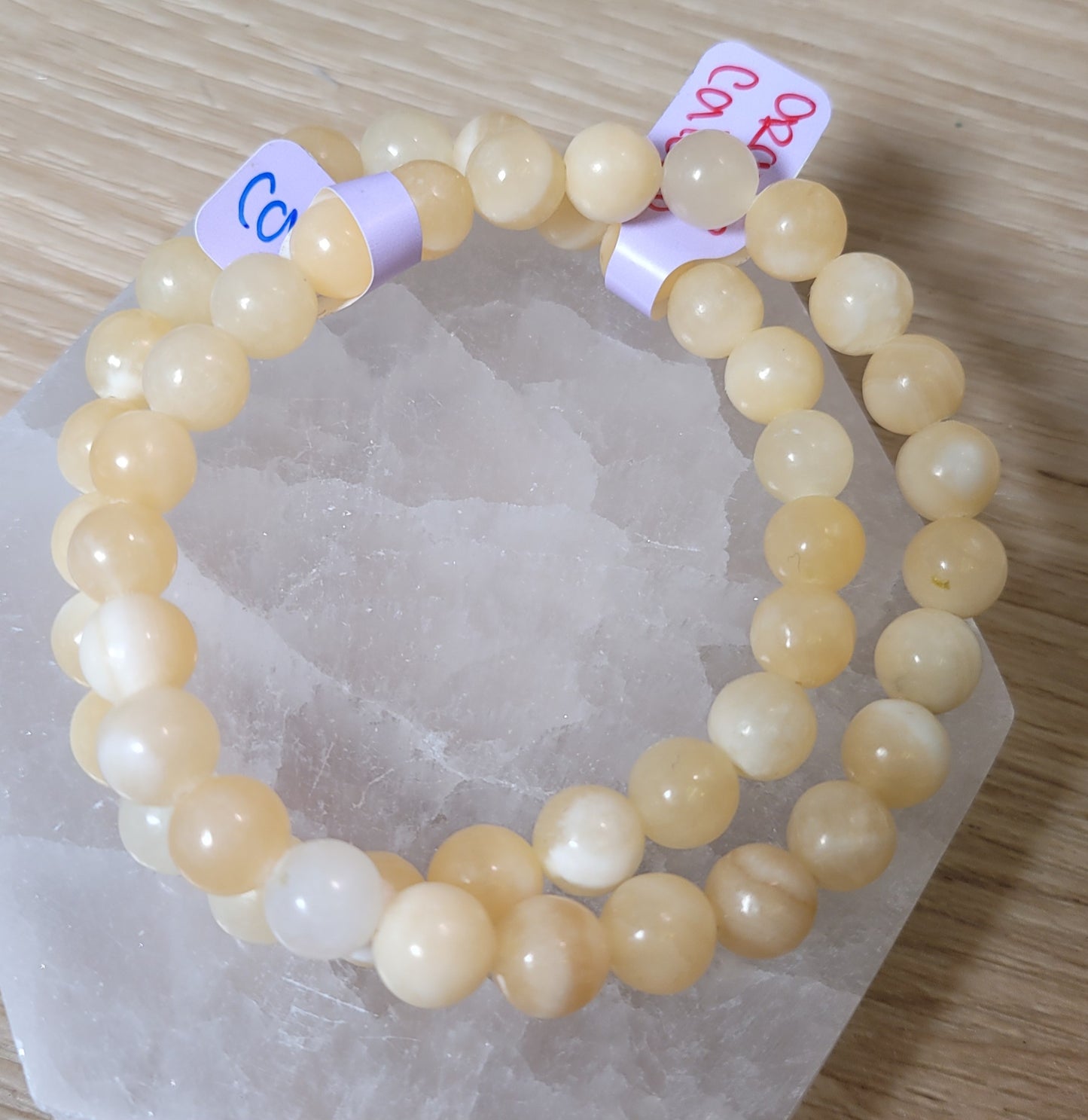 Orange Calcite Bracelet - 8mm