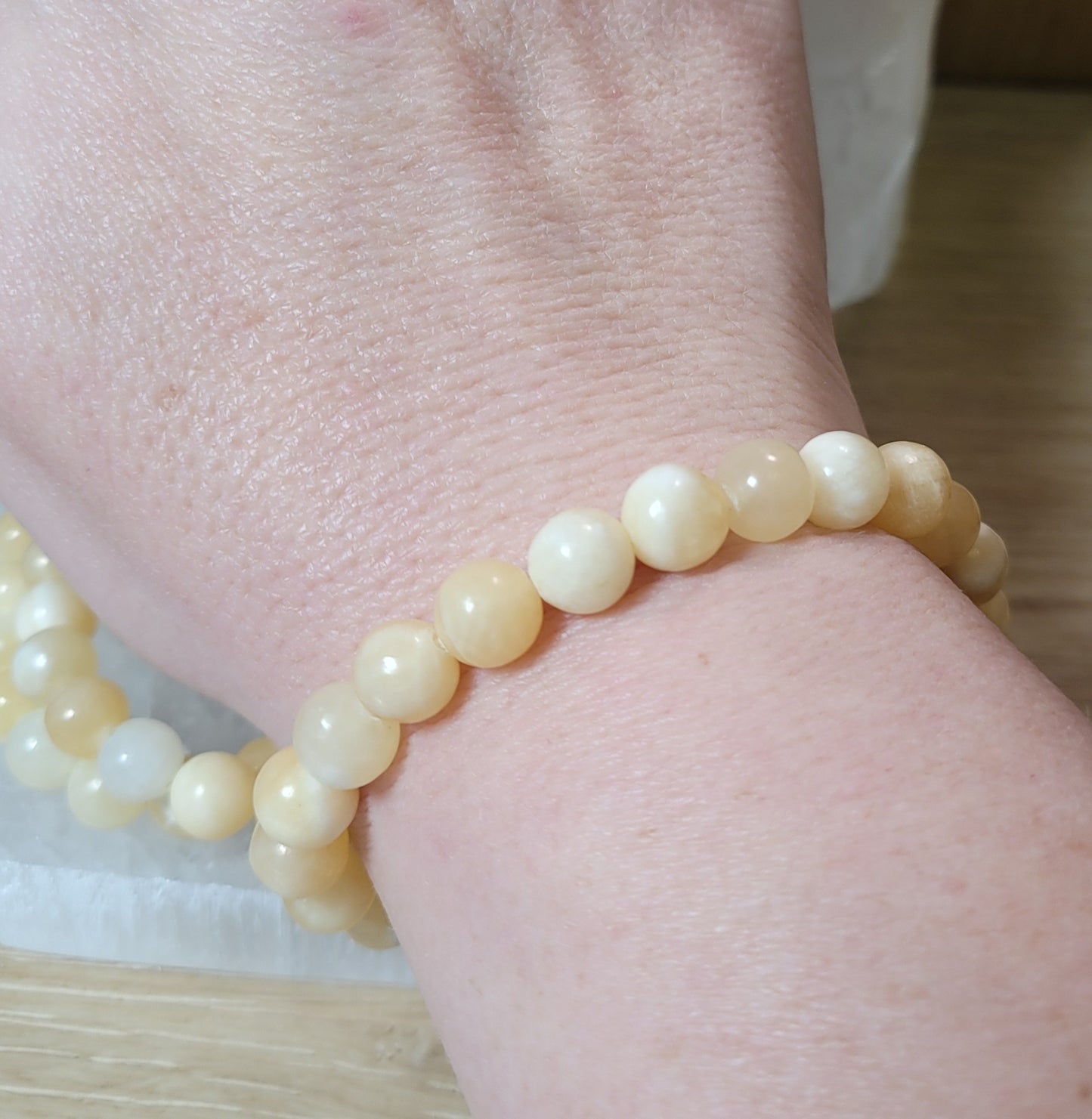 Orange Calcite Bracelet - 8mm