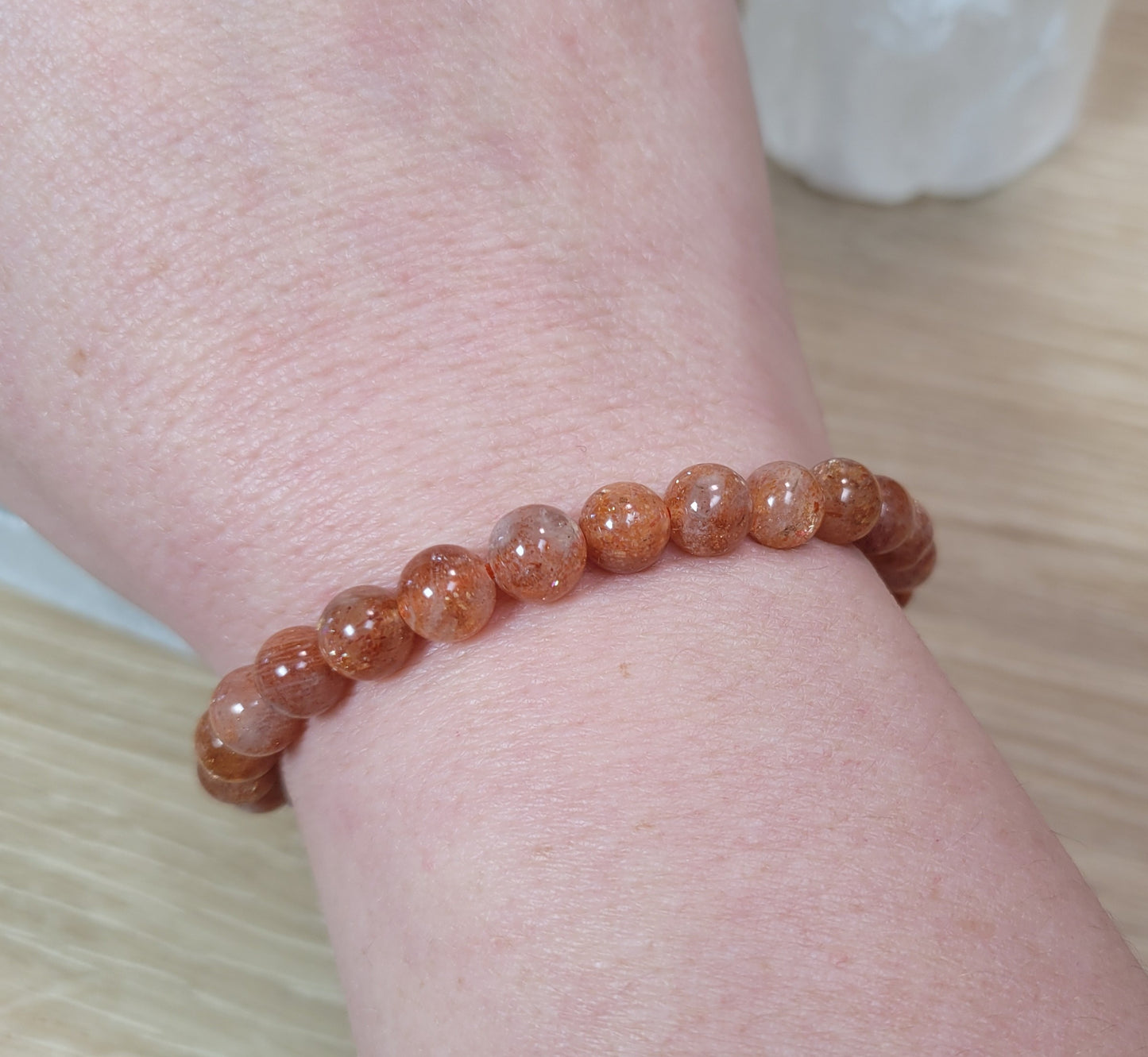Sunstone Bracelet - 7mm