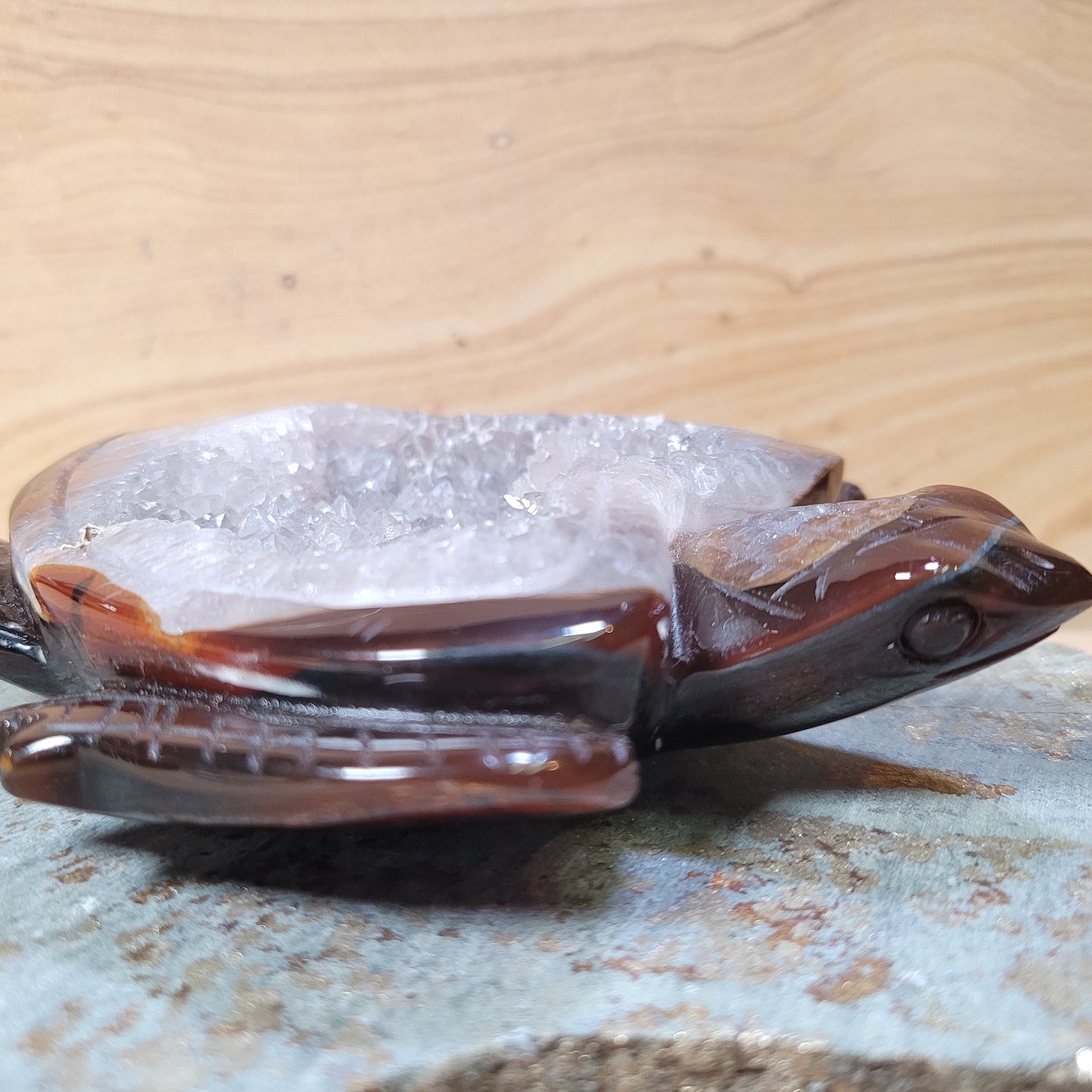 Carnelian & Quartz Turtle