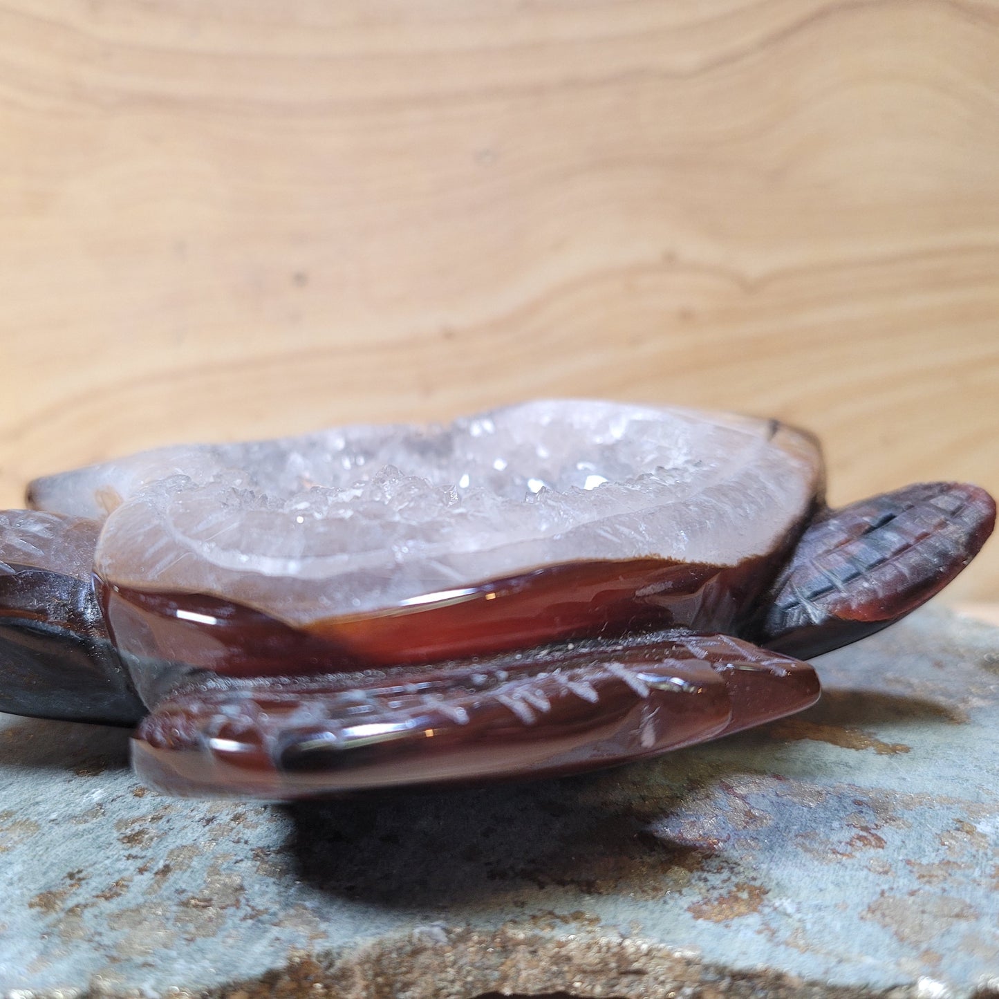 Carnelian & Quartz Turtle