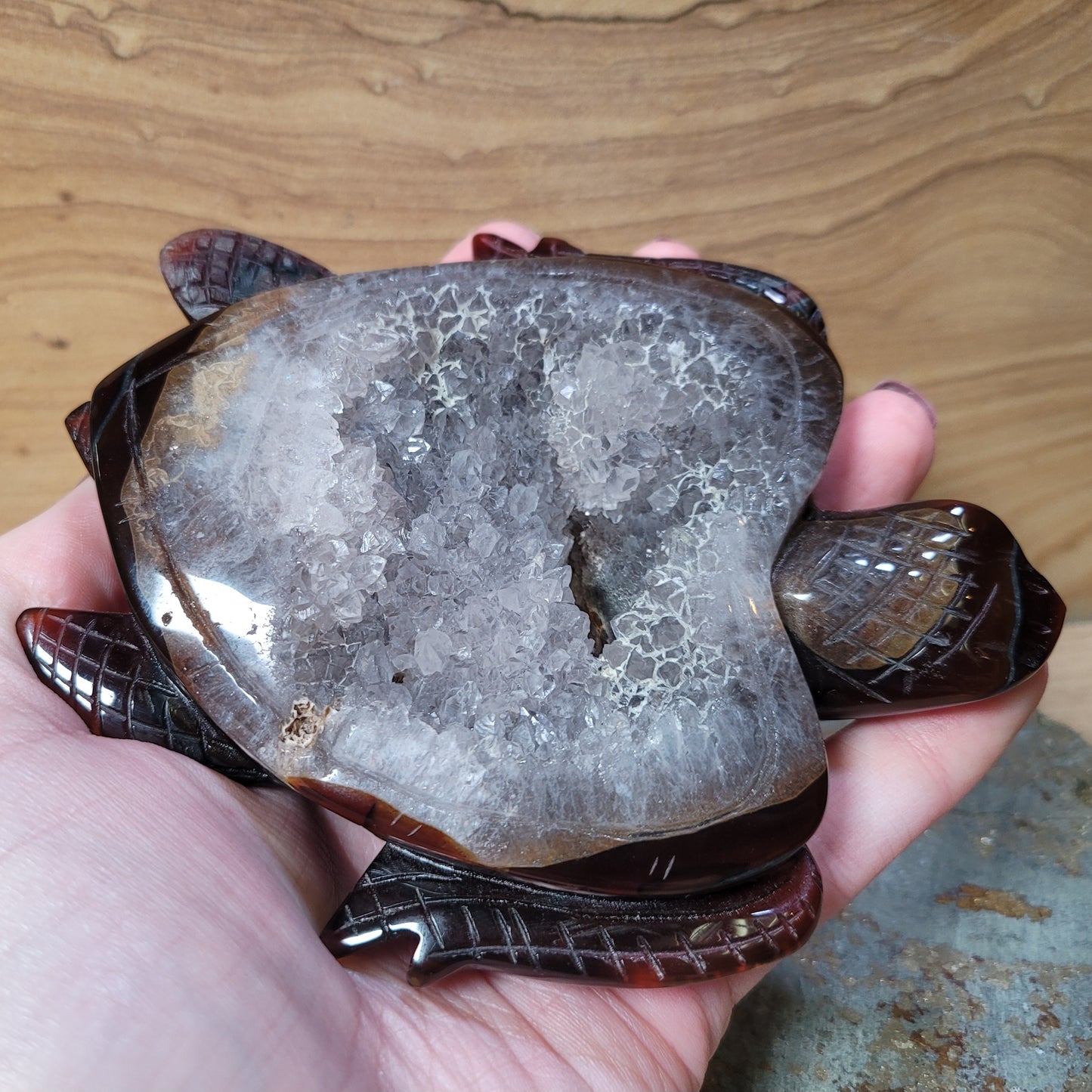 Carnelian & Quartz Turtle