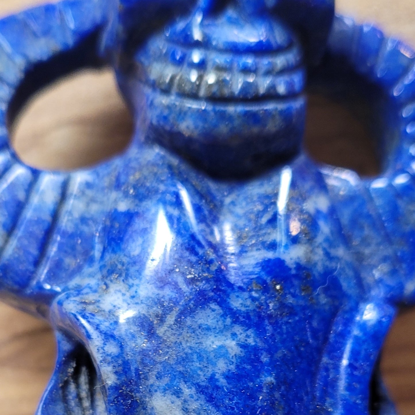 Lapis Lazuli Cow Skull & Skull