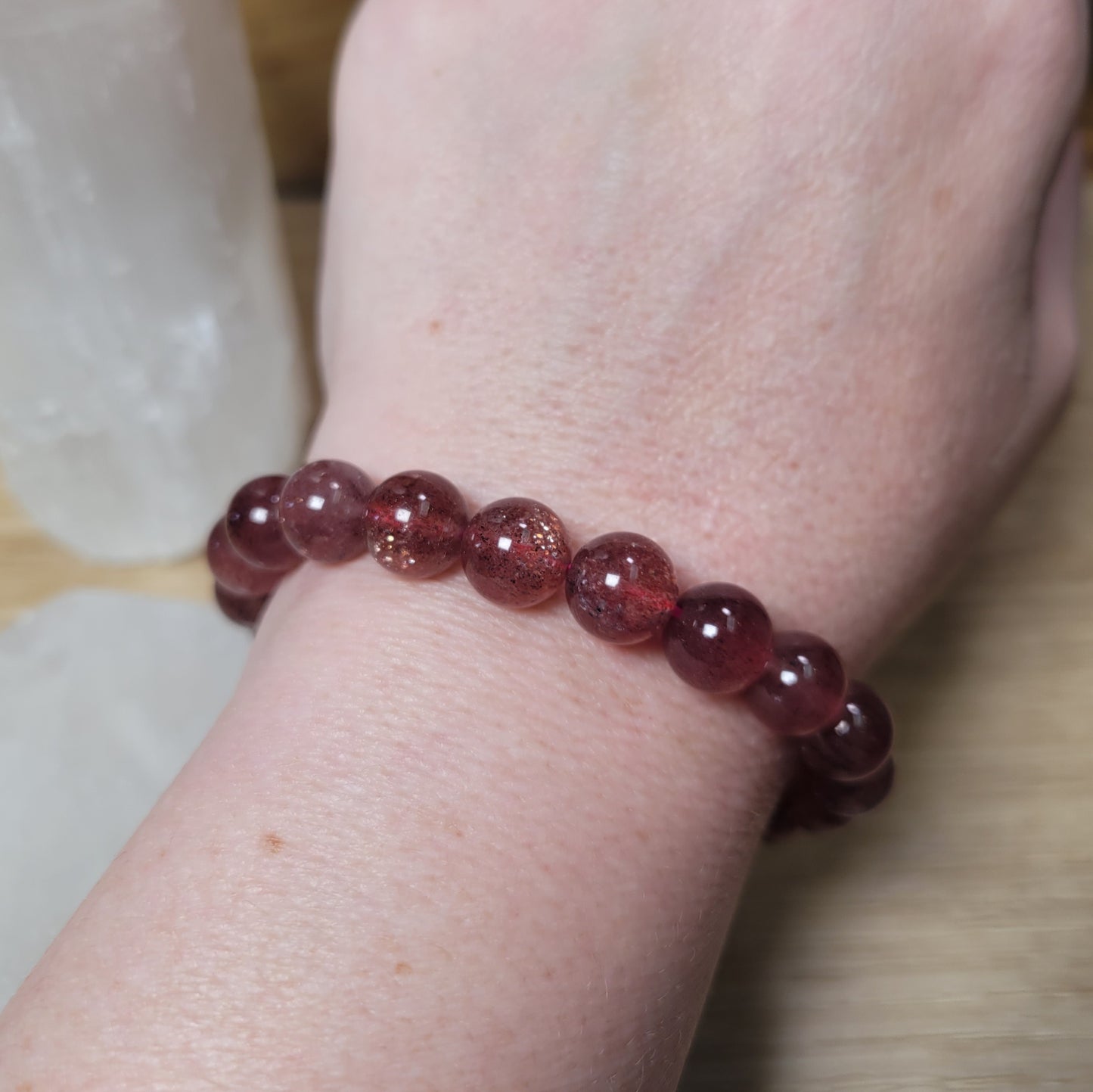 Strawberry Quartz - 9.5mm