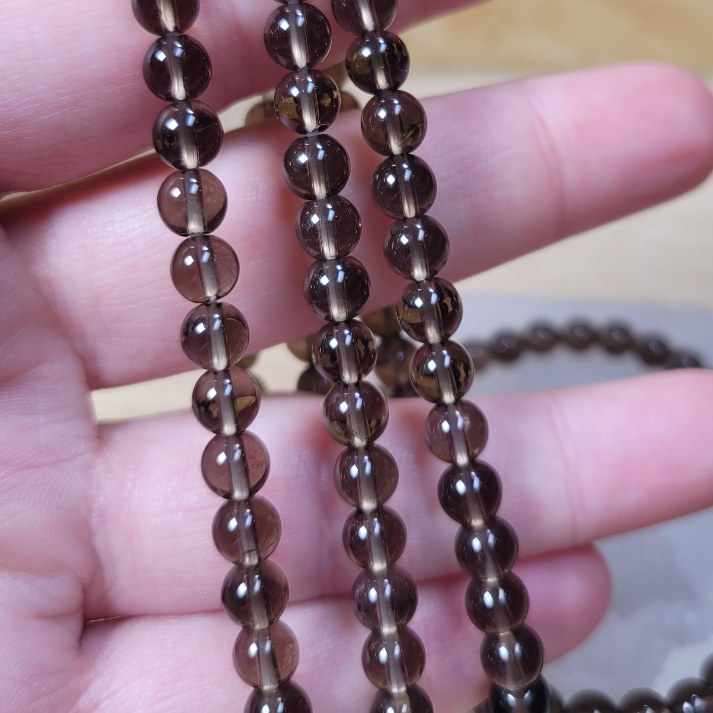 Smoky Quartz Bracelet - 6mm