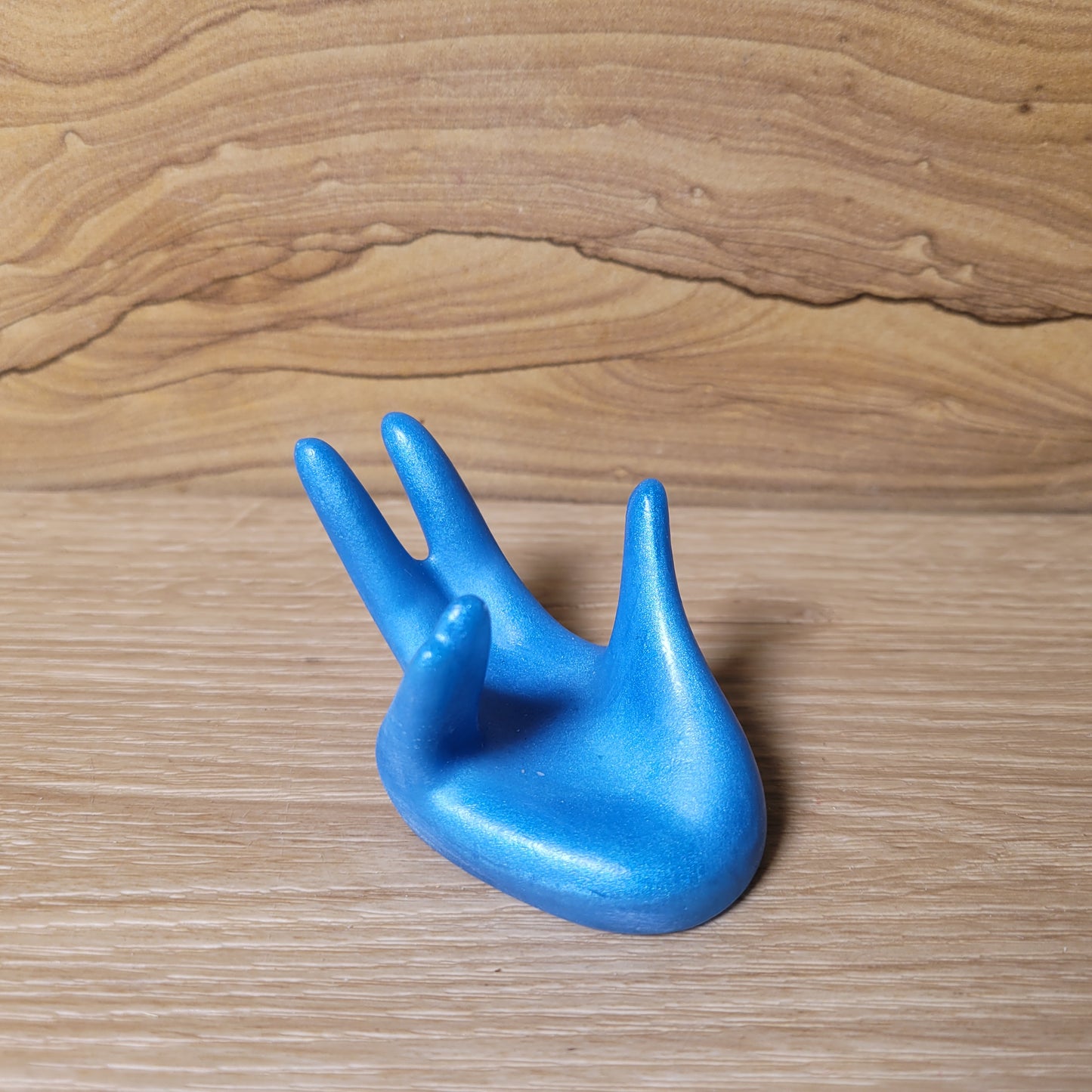 Resin Hand Holder - Blue
