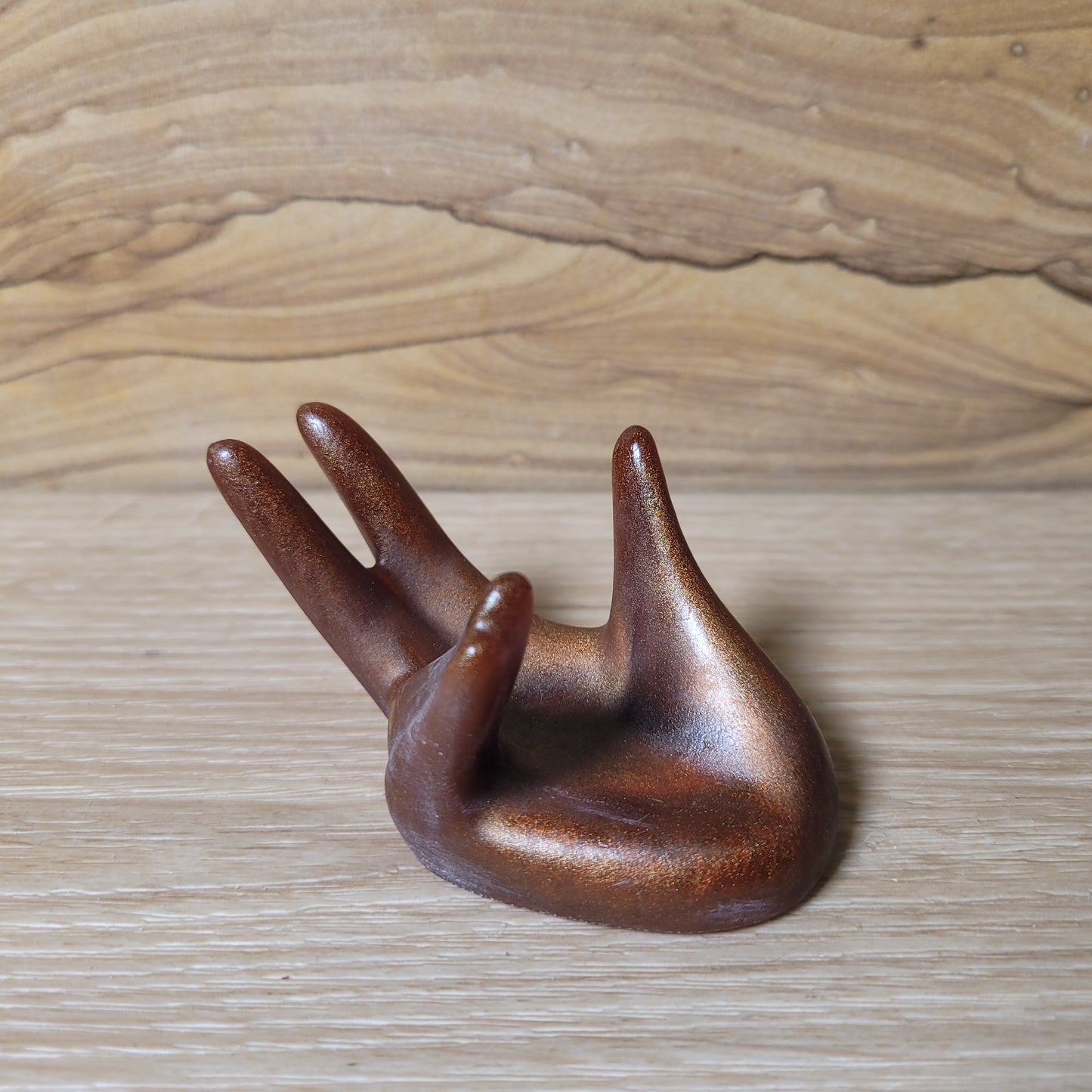 Resin Hand Holder - Brown