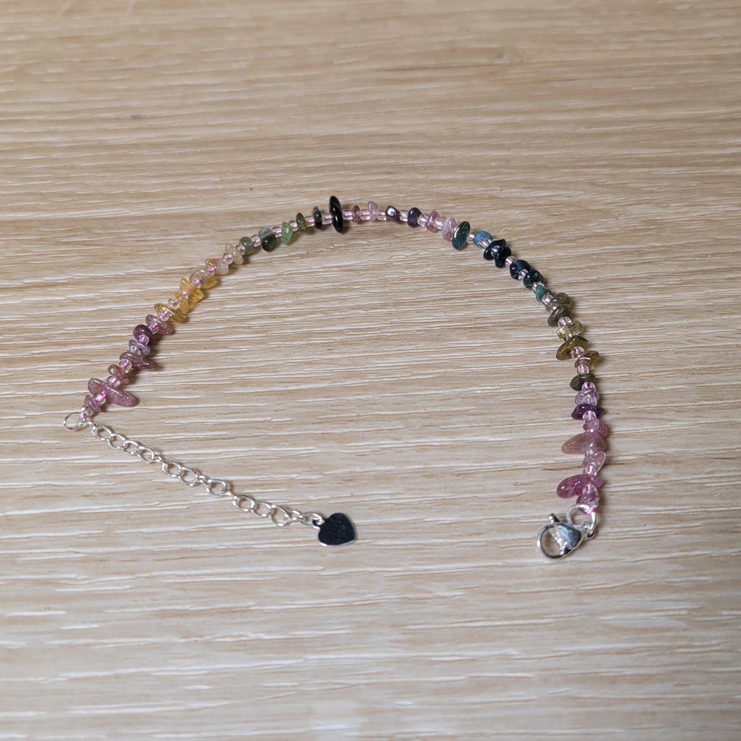 Tourmaline Bracelet- Silver Tone
