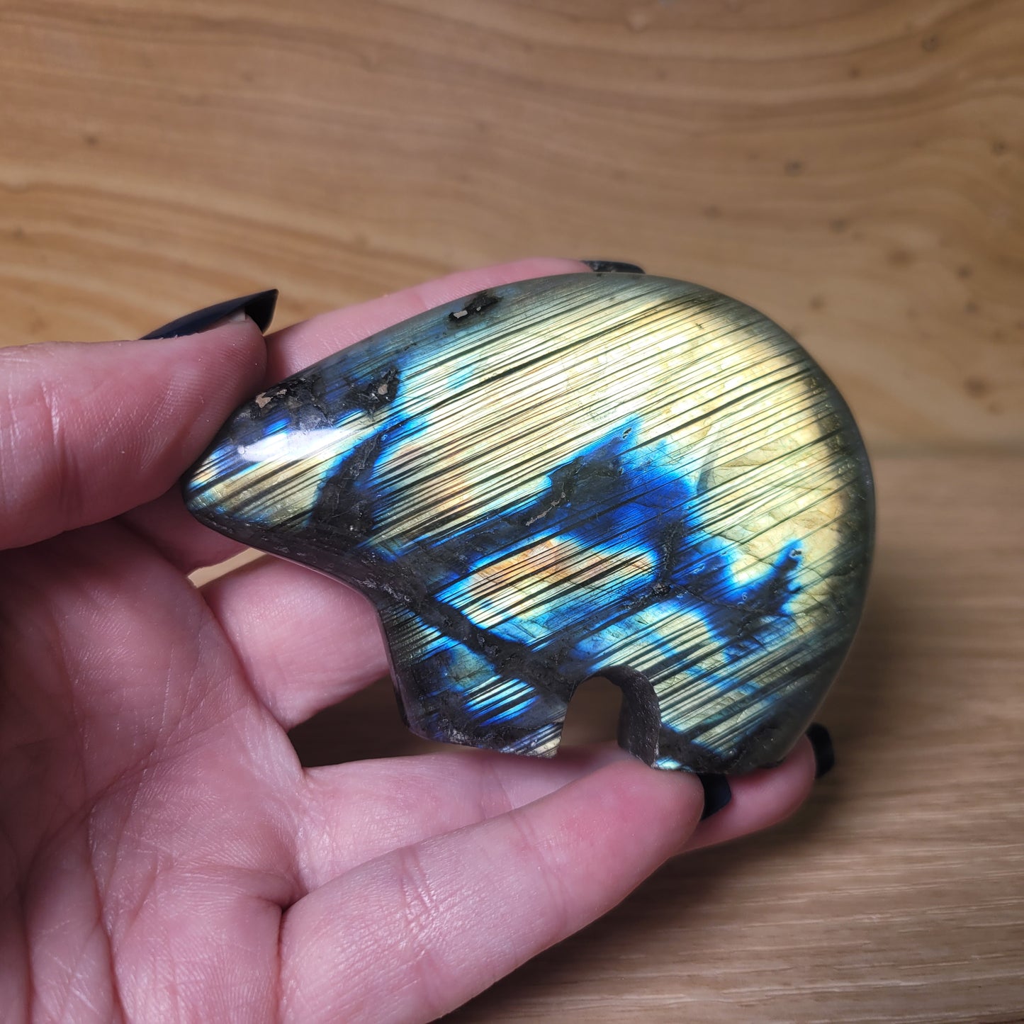 Labradorite Zuni Bear