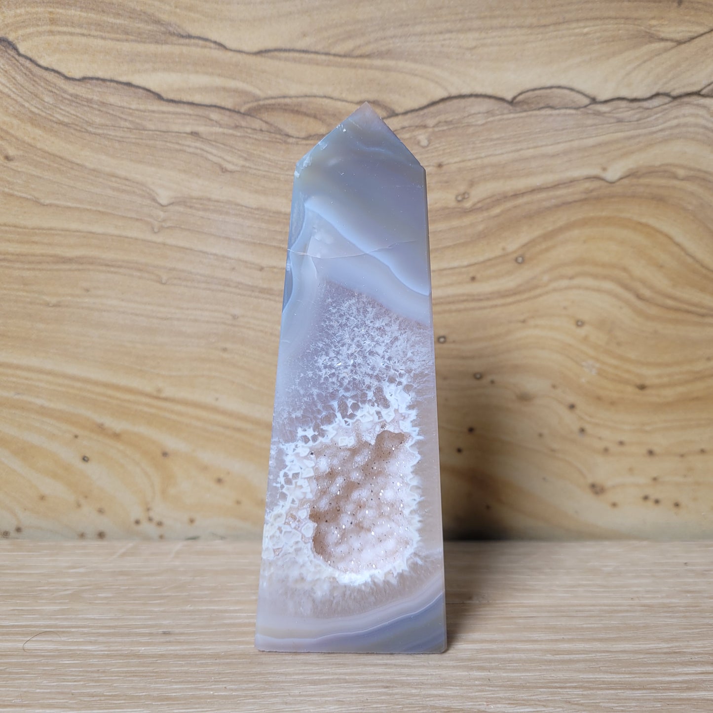 Druzy Agate Tower