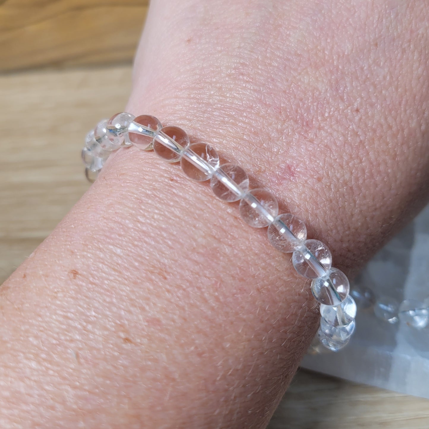 Clear Quartz Bracelet - 6mm to 6.5mm