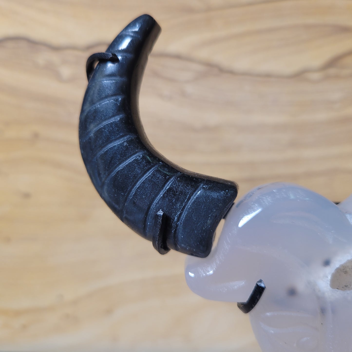 Druzy Agate & Obsidian Bull