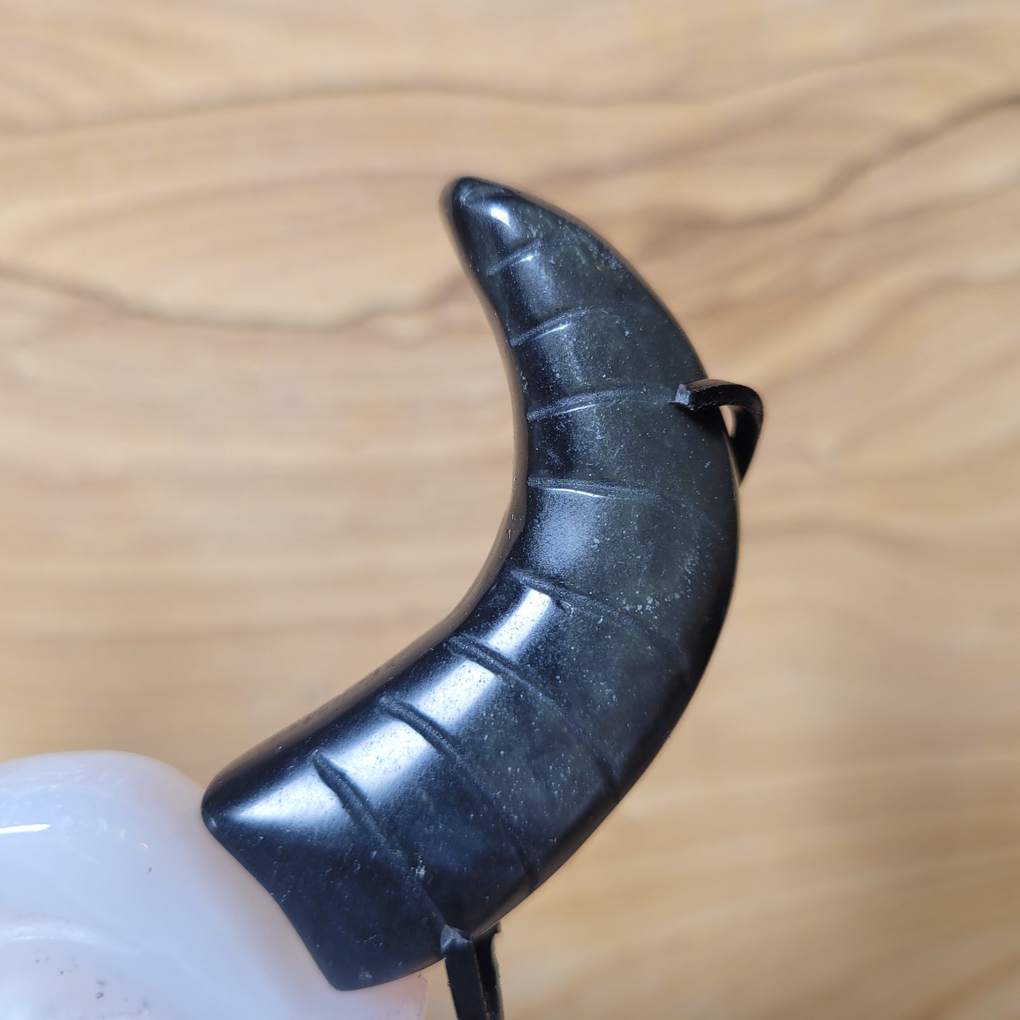Druzy Agate & Obsidian Bull