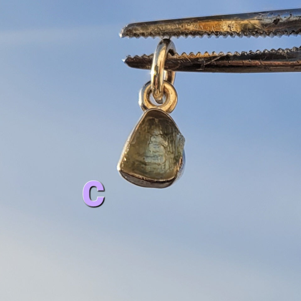 Moldavite Sterling Silver Pendent