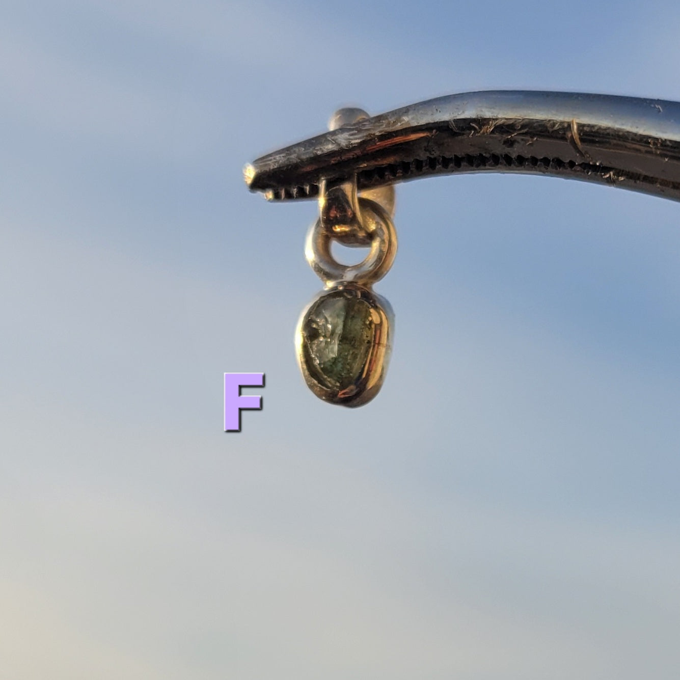 Moldavite Sterling Silver Pendent