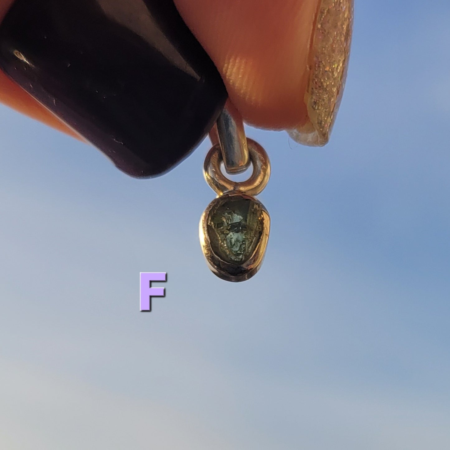 Moldavite Sterling Silver Pendent