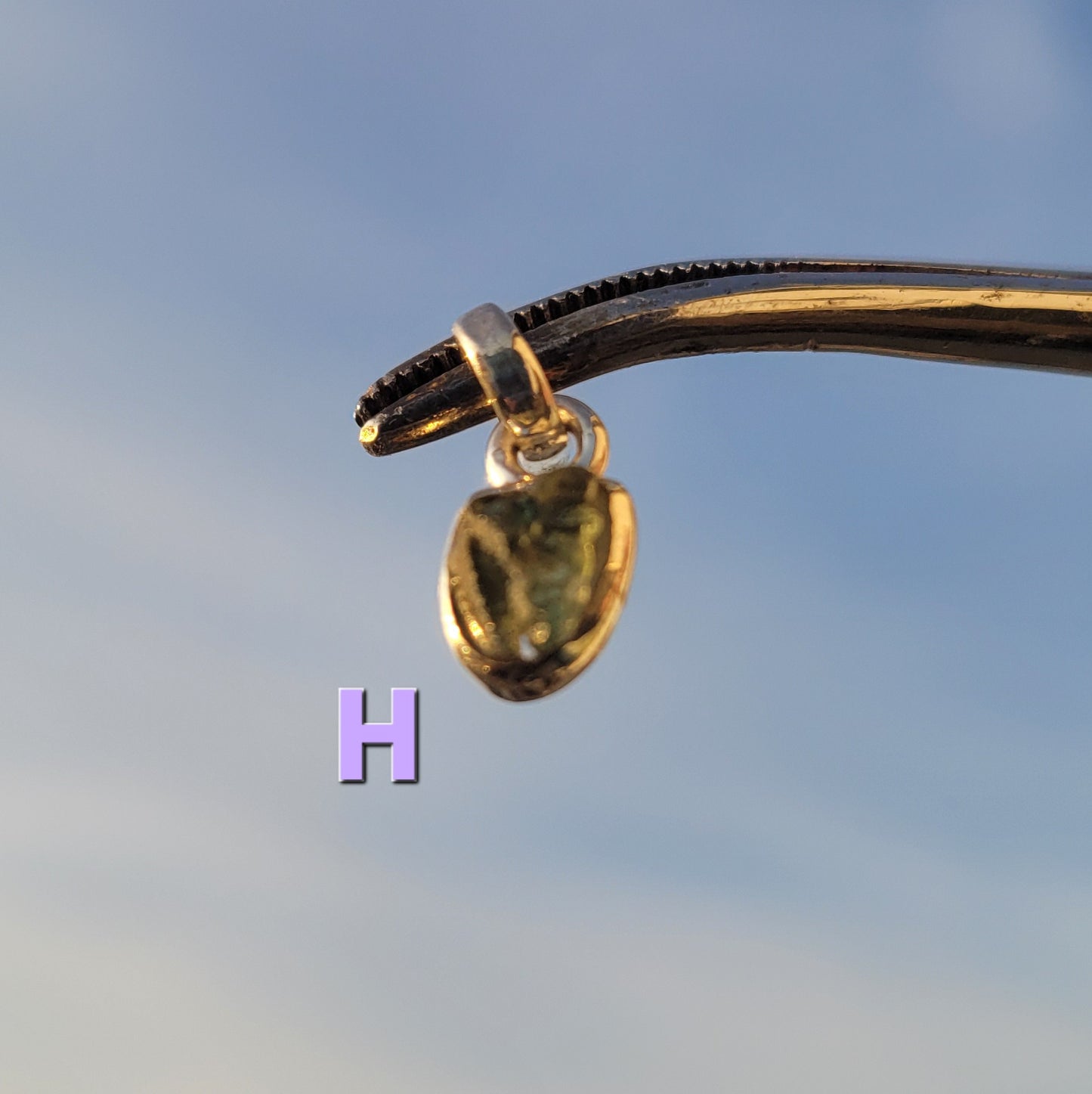 Moldavite Sterling Silver Pendent