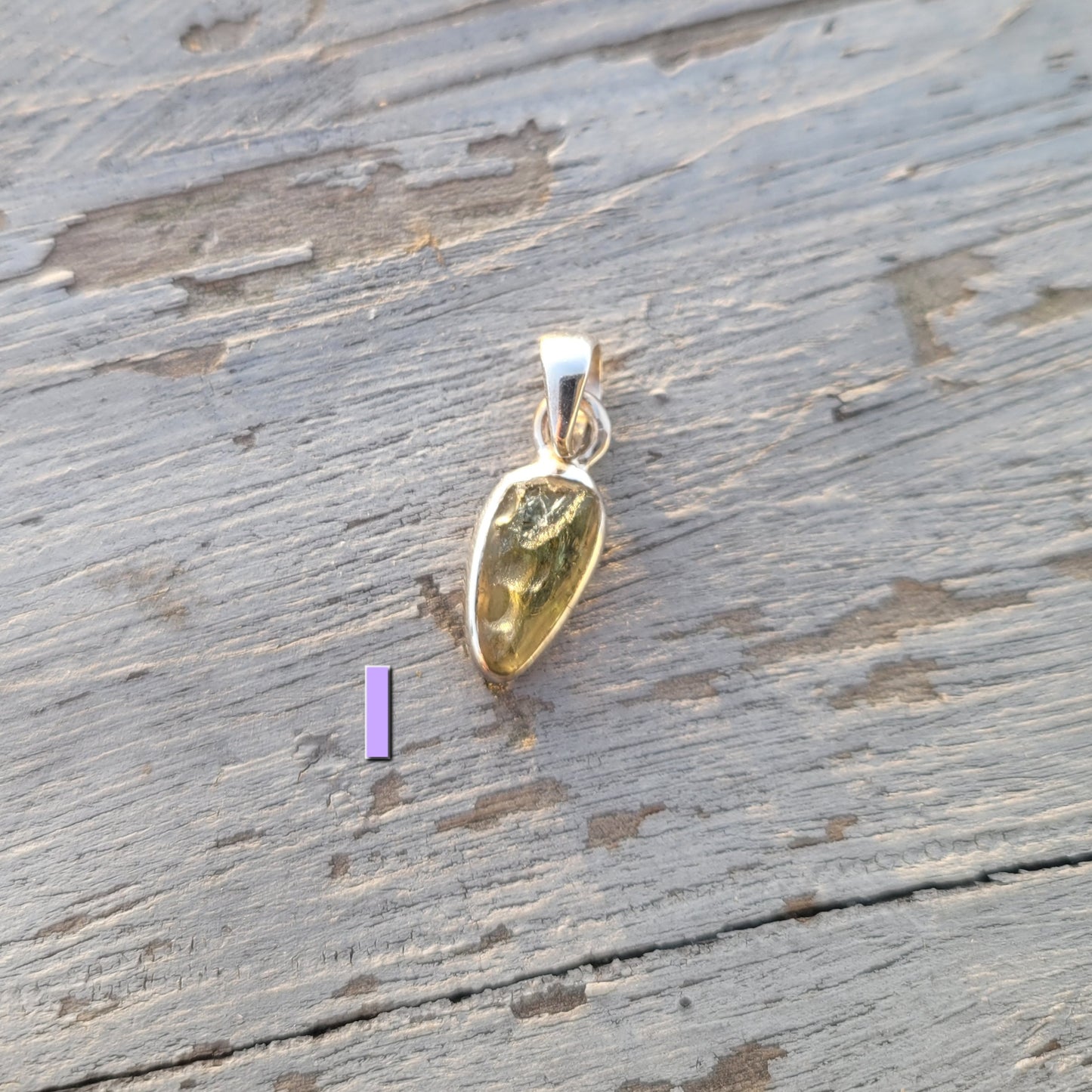 Moldavite Sterling Silver Pendent