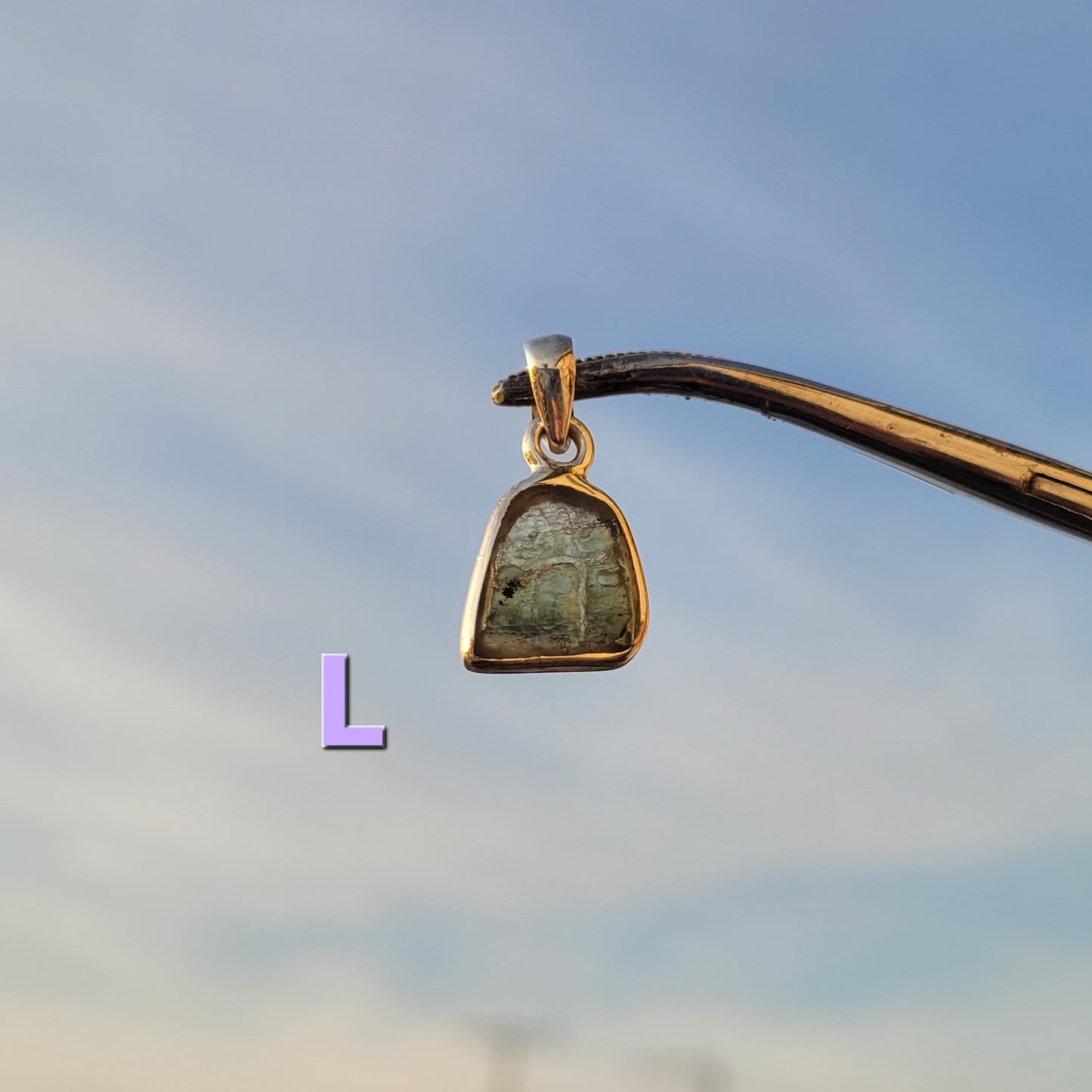 Moldavite Sterling Silver Pendent