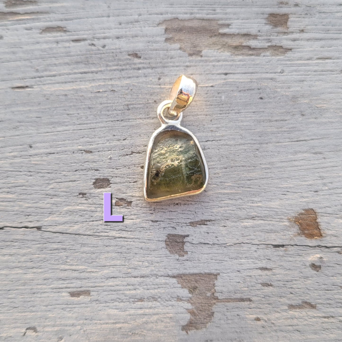 Moldavite Sterling Silver Pendent