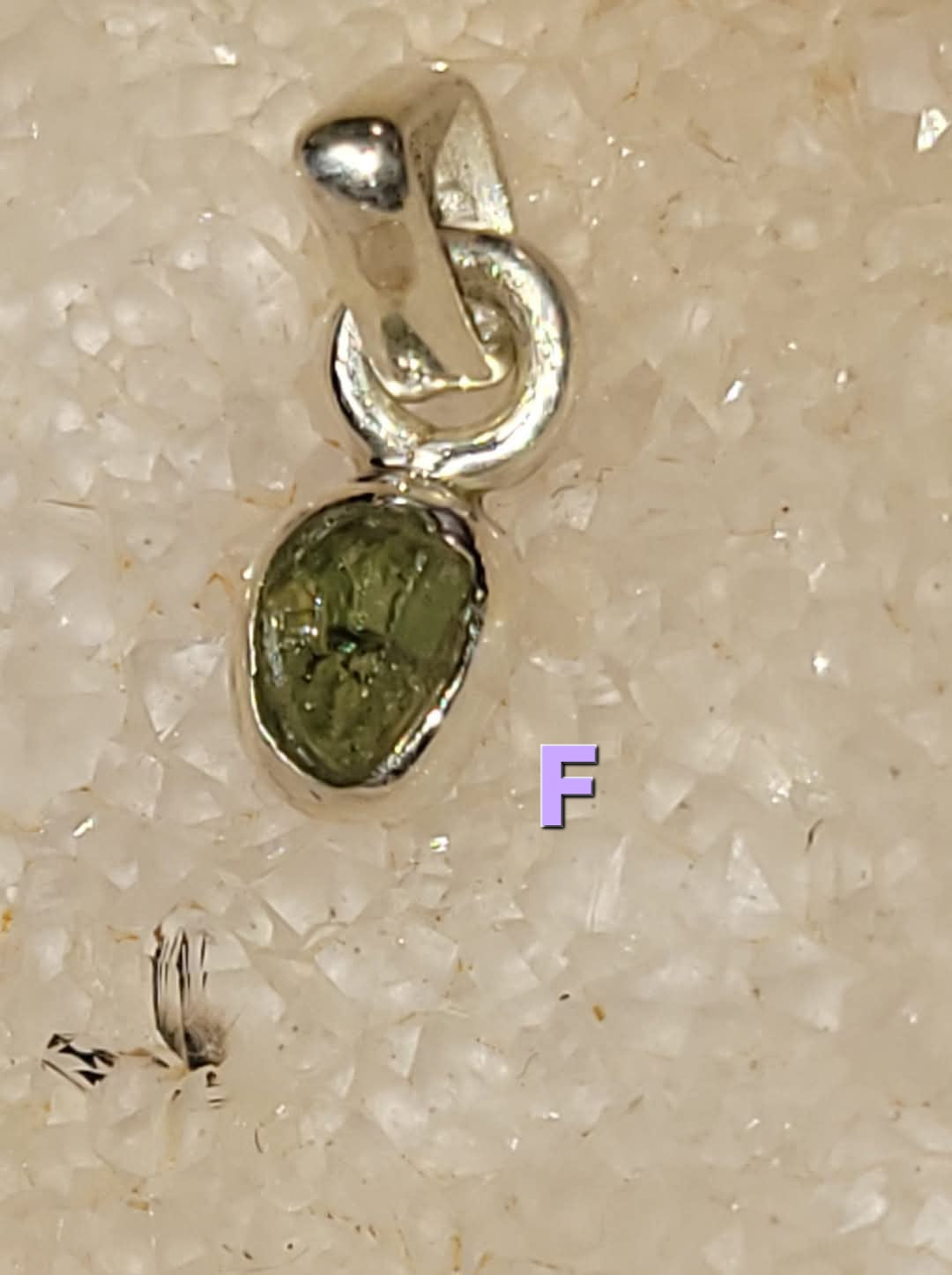 Moldavite Sterling Silver Pendent