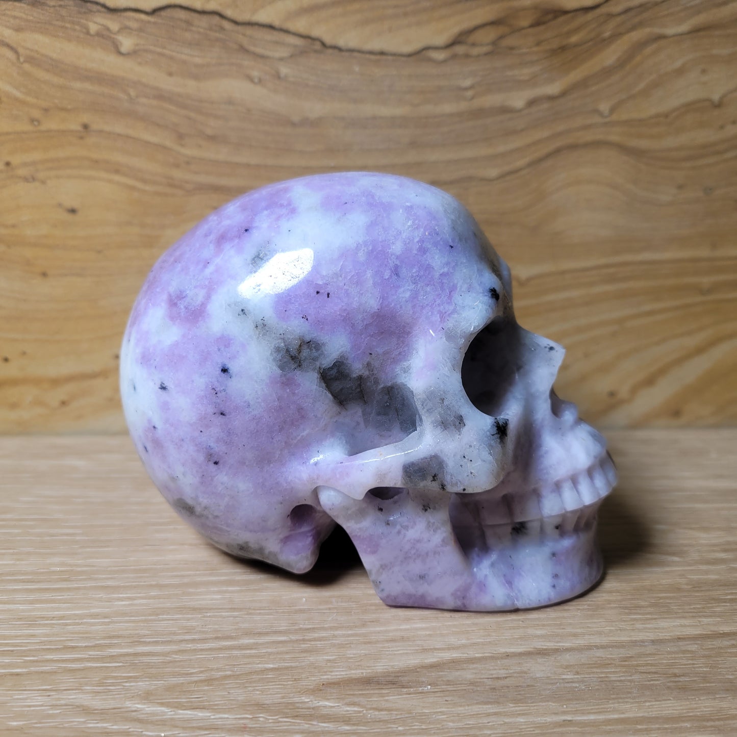 Lepidolite 5" Skull