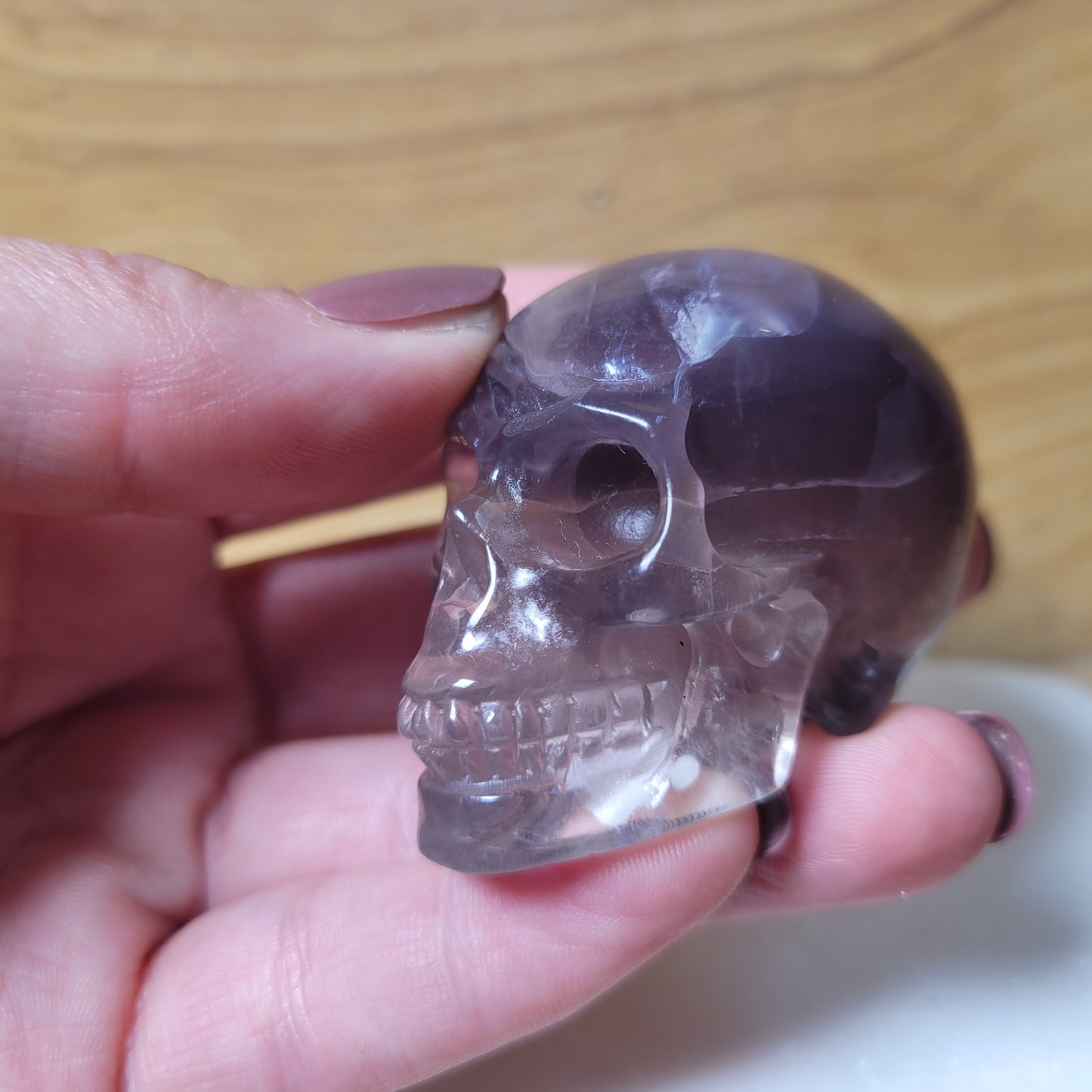 Fluorite 2" Skull