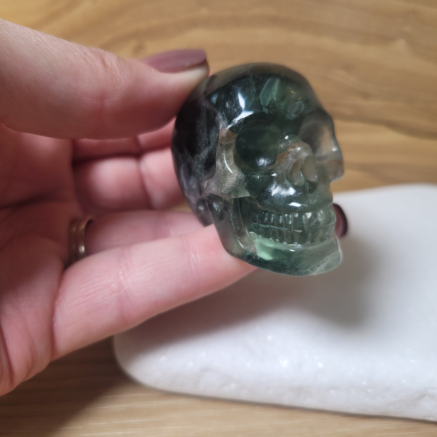 Fluorite 2" Skull