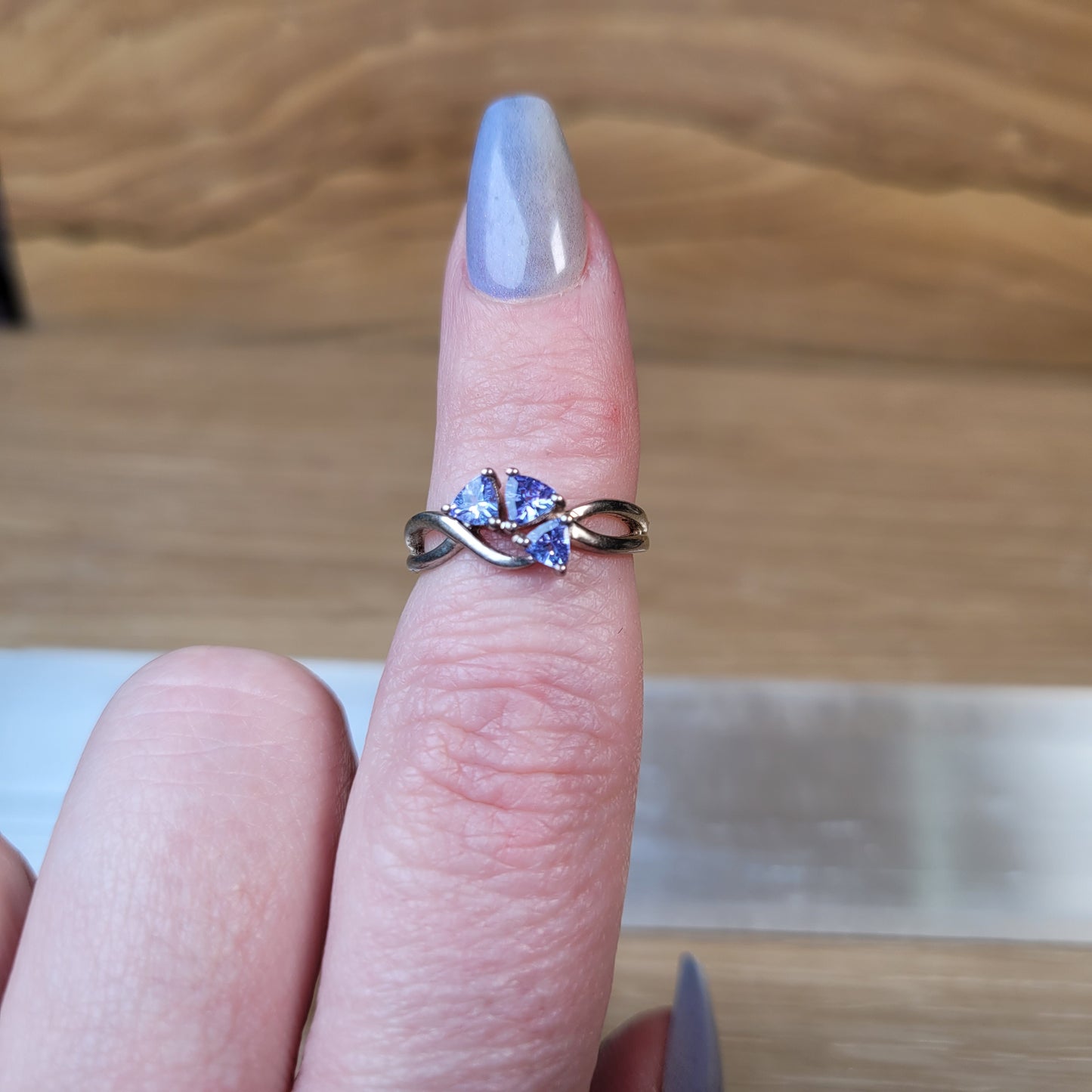 Tanzanite Sterling Silver Ring - Size 5