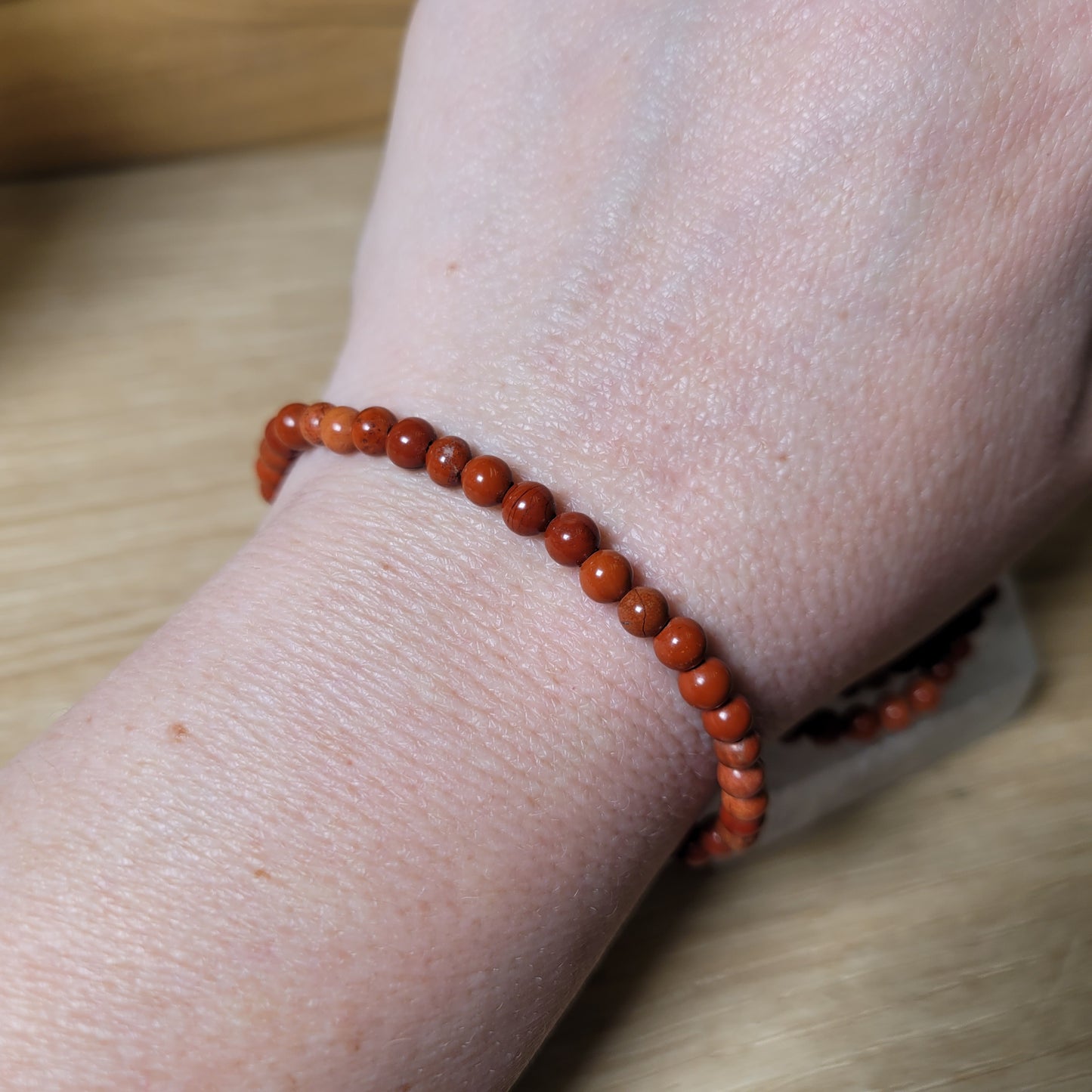 Red Jasper Bracelet - 4mm to 5mm