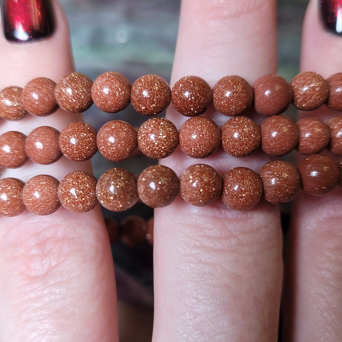 Goldstone Bracelet - 6mm to 6.5mm
