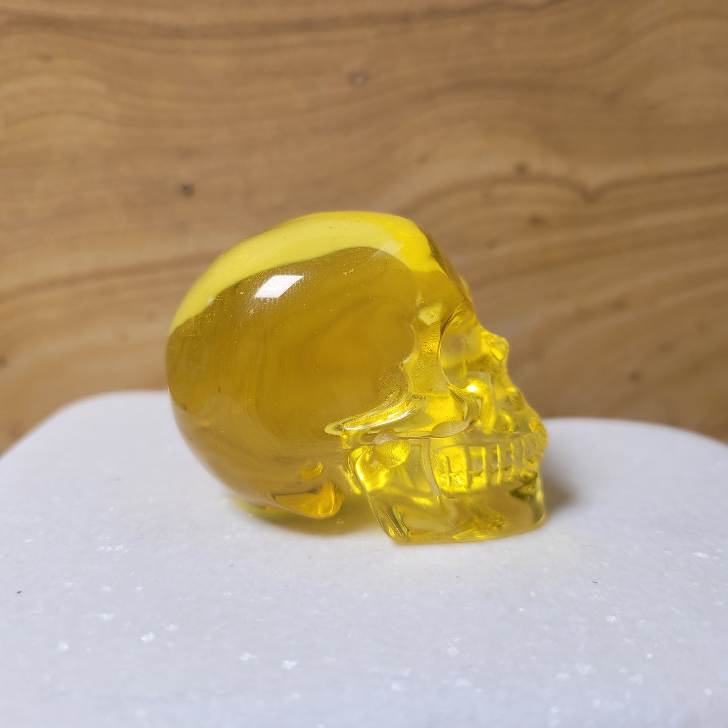 Yellow Obsidian (Man-made) 2" Skull