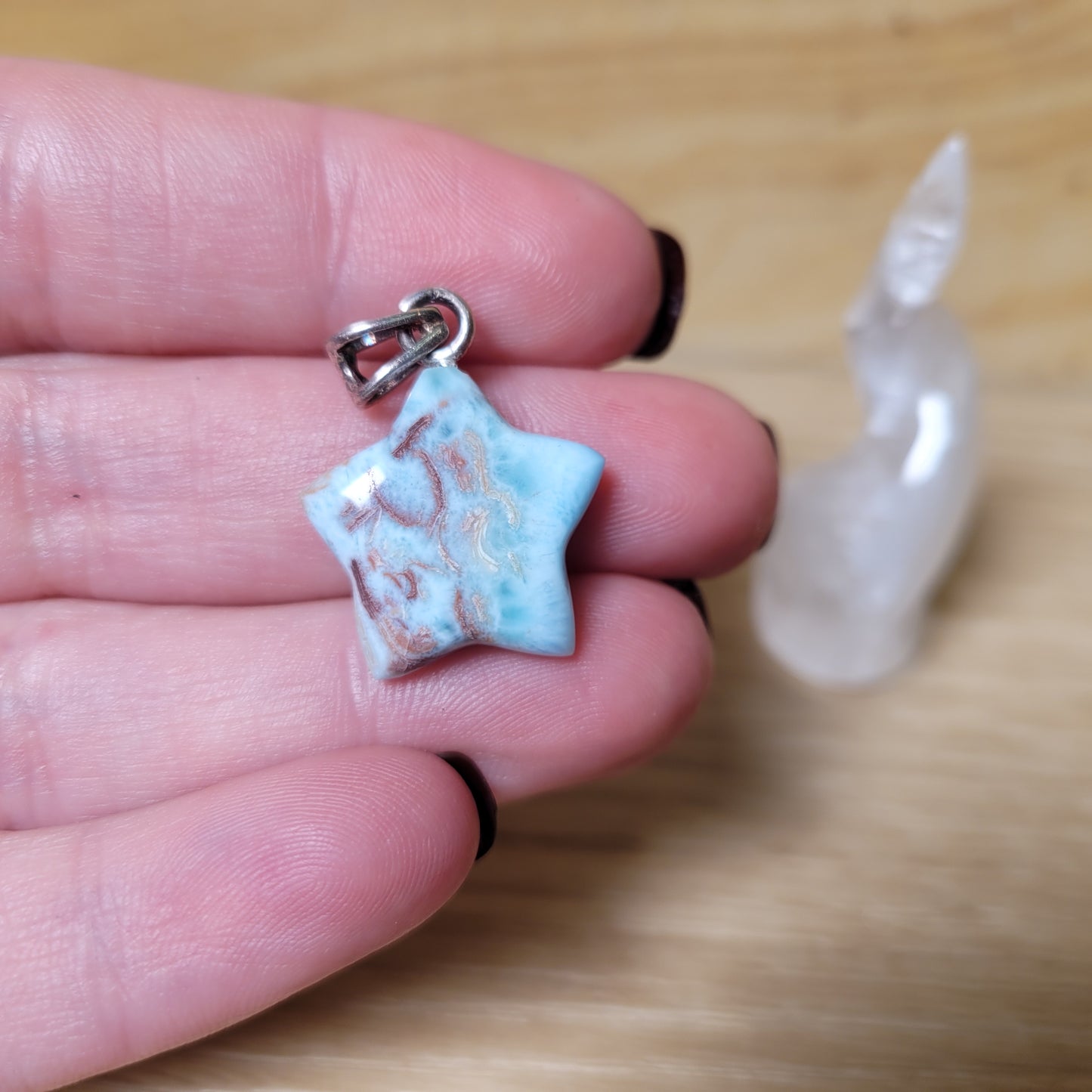 Larimar Sterling Silver Pendent