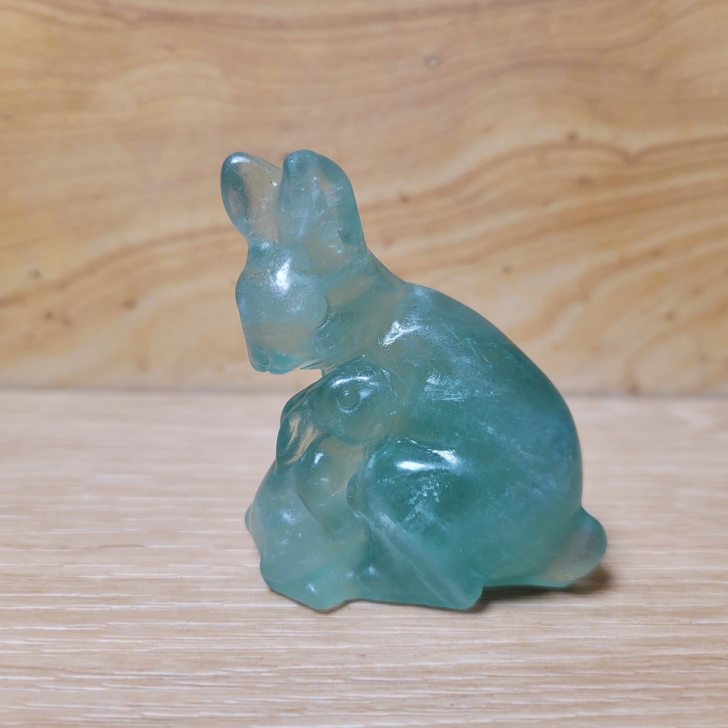 Fluorite Mom & Baby Bunny