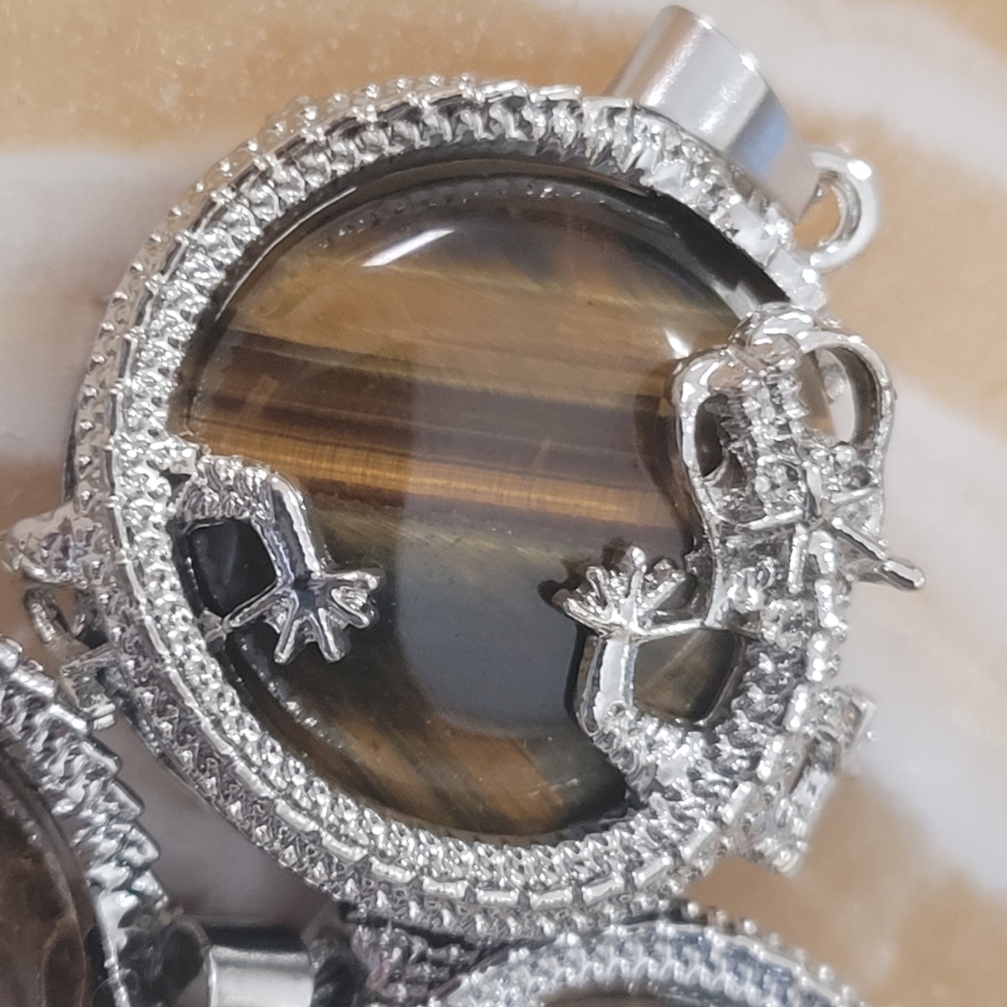Tiger Eye Dragon Necklace