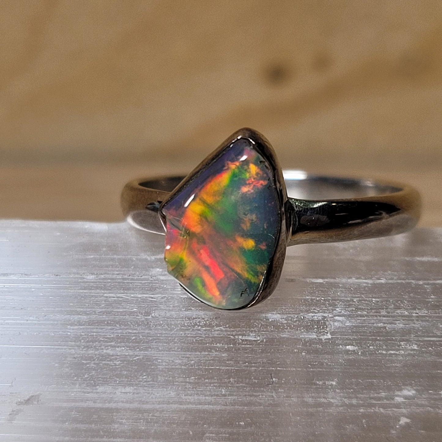 Ethiopian Opal - Size 8 Ring
