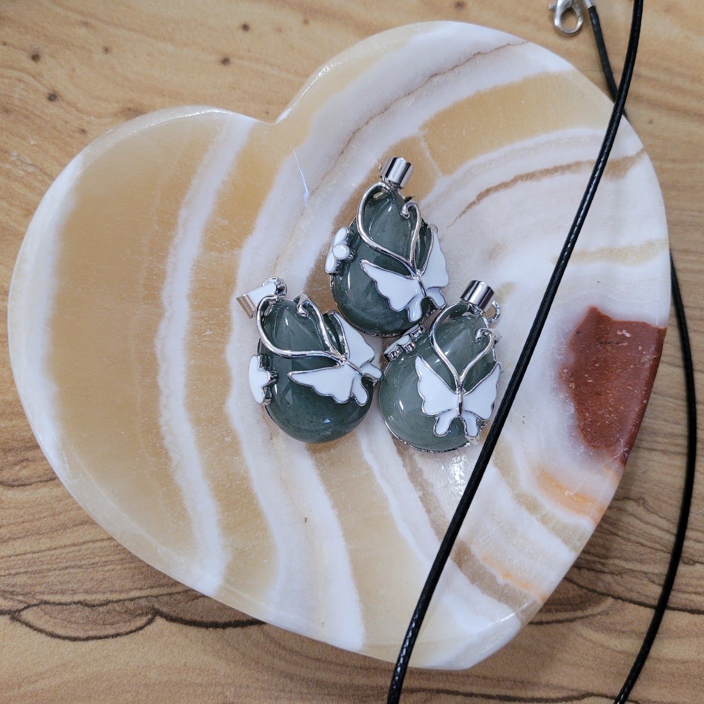 Green Aventurine Butterfly Necklace